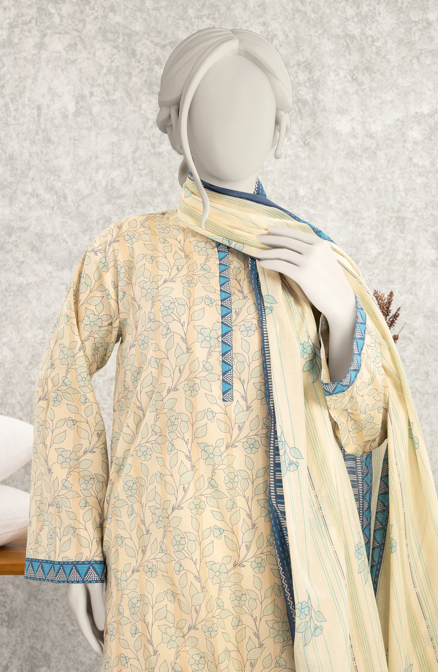 PRINTED LAWN 3PCS UNSTITCHED - Image 2