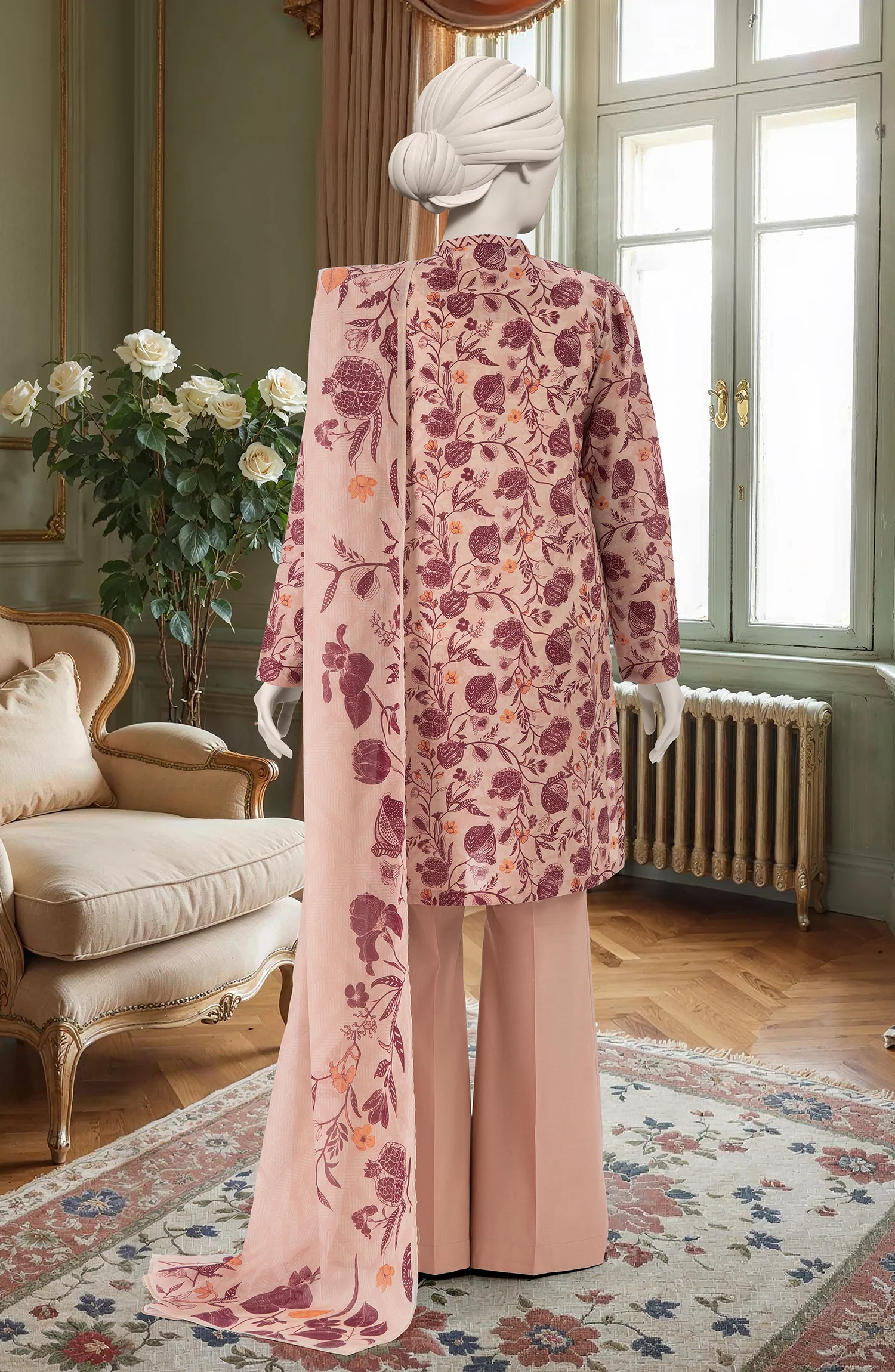 PRINTED LAWN 3PCS UNSTITCHED - Image 2