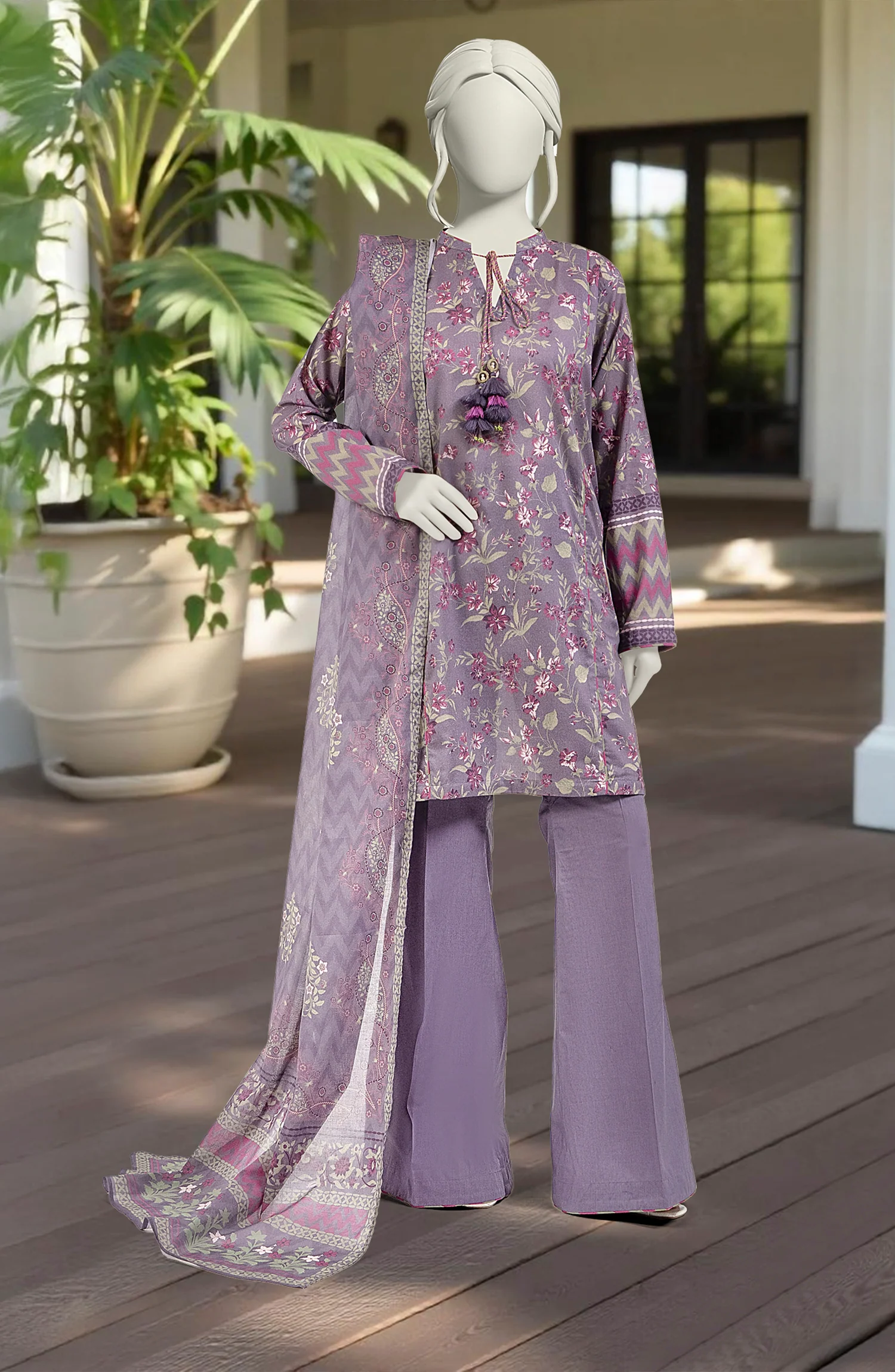 PRINTED LAWN 3PCS UNSTITCHED