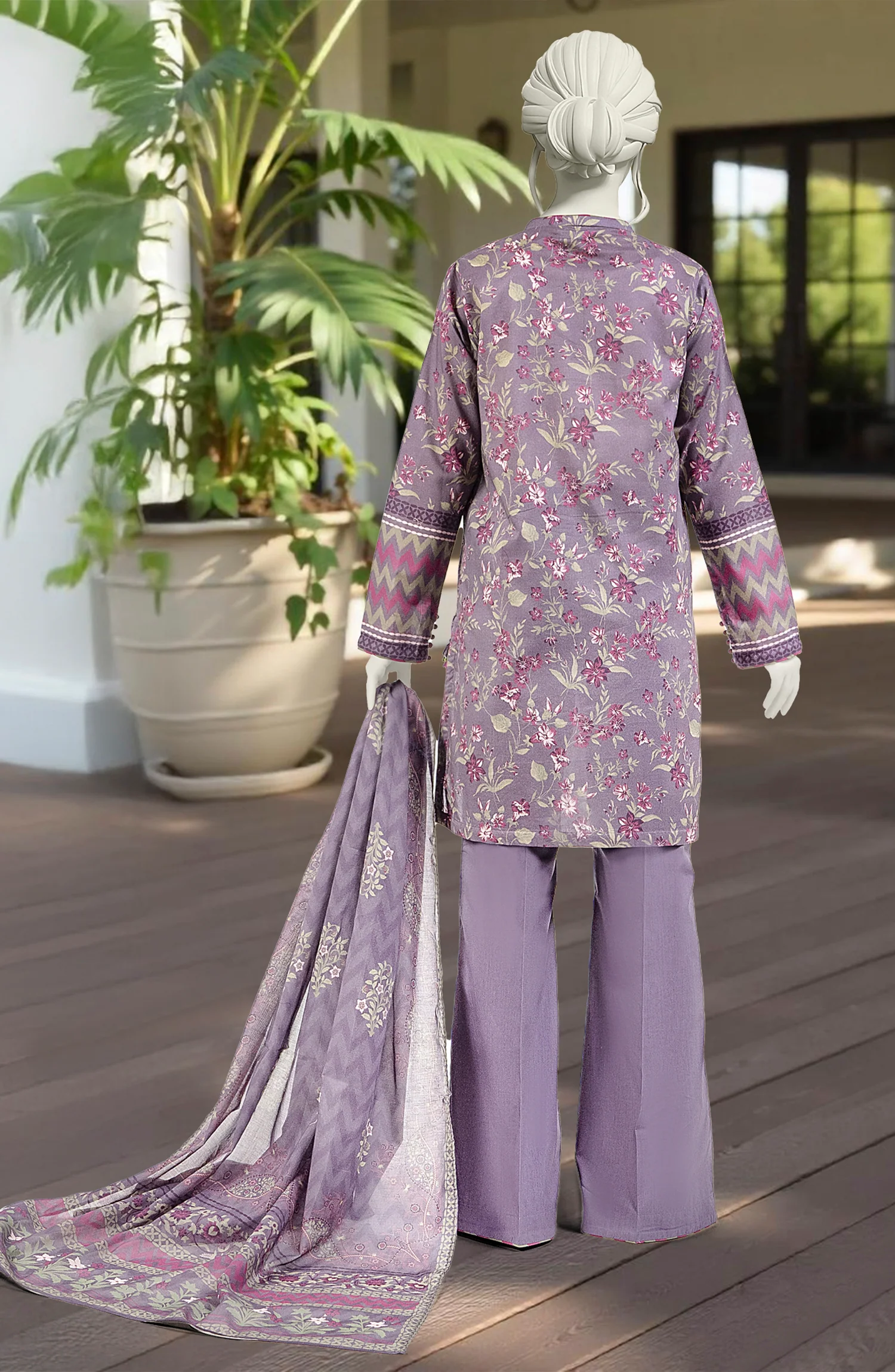 PRINTED LAWN 3PCS UNSTITCHED - Image 3