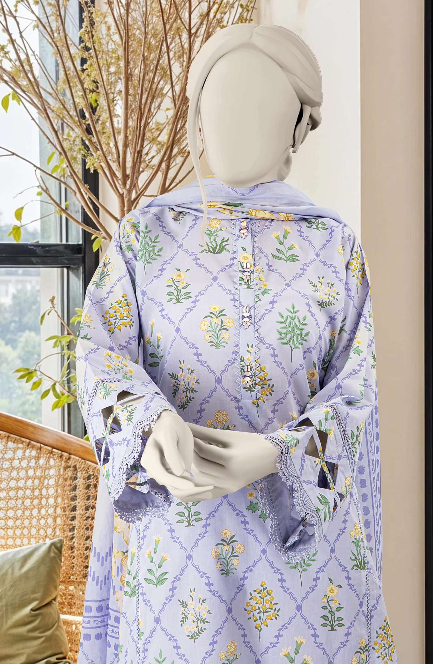 PRINTED LAWN 3PCS UNSTITCHED - Image 2