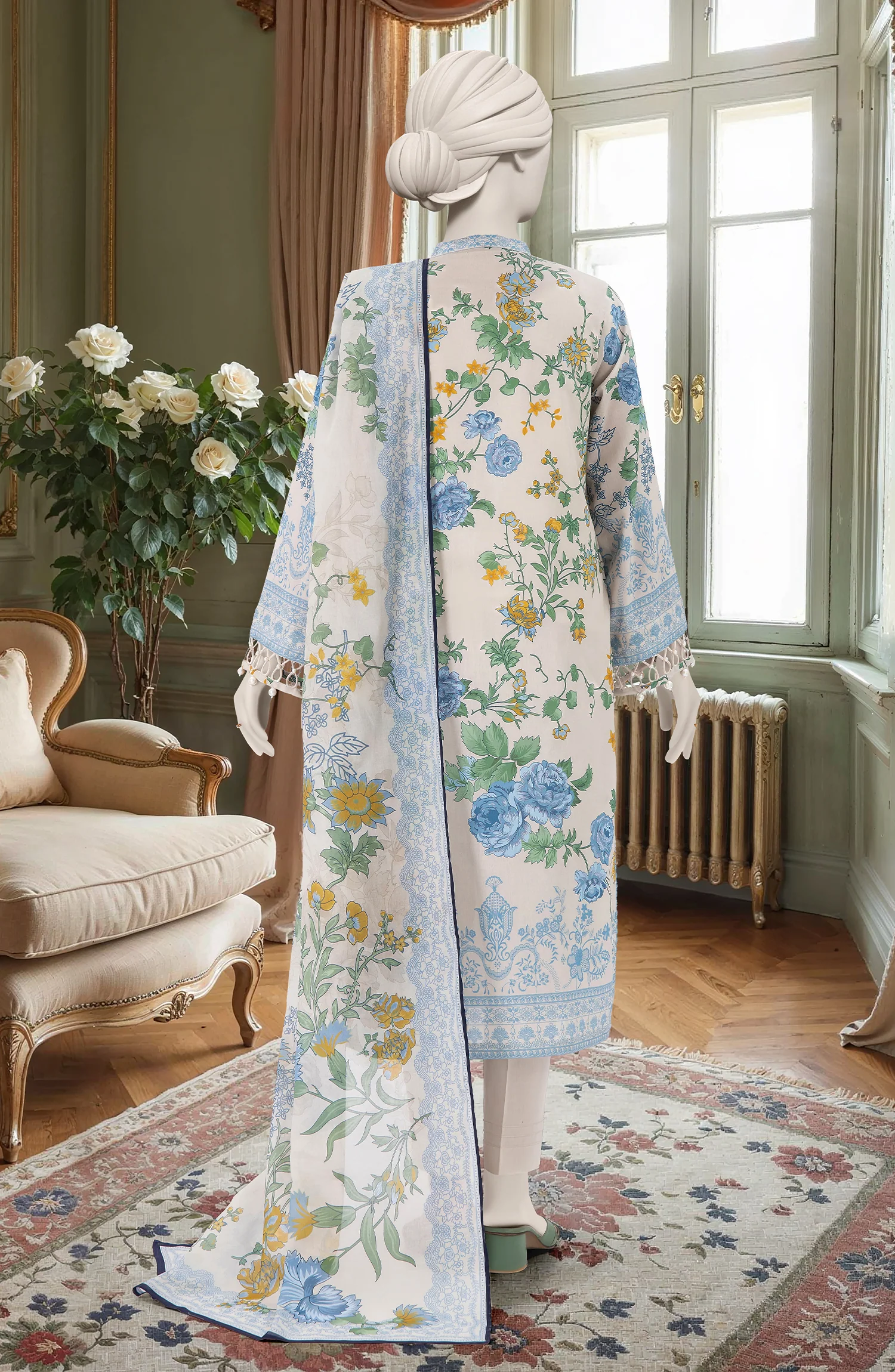 PRINTED LAWN 3PCS UNSTITCHED - Image 2