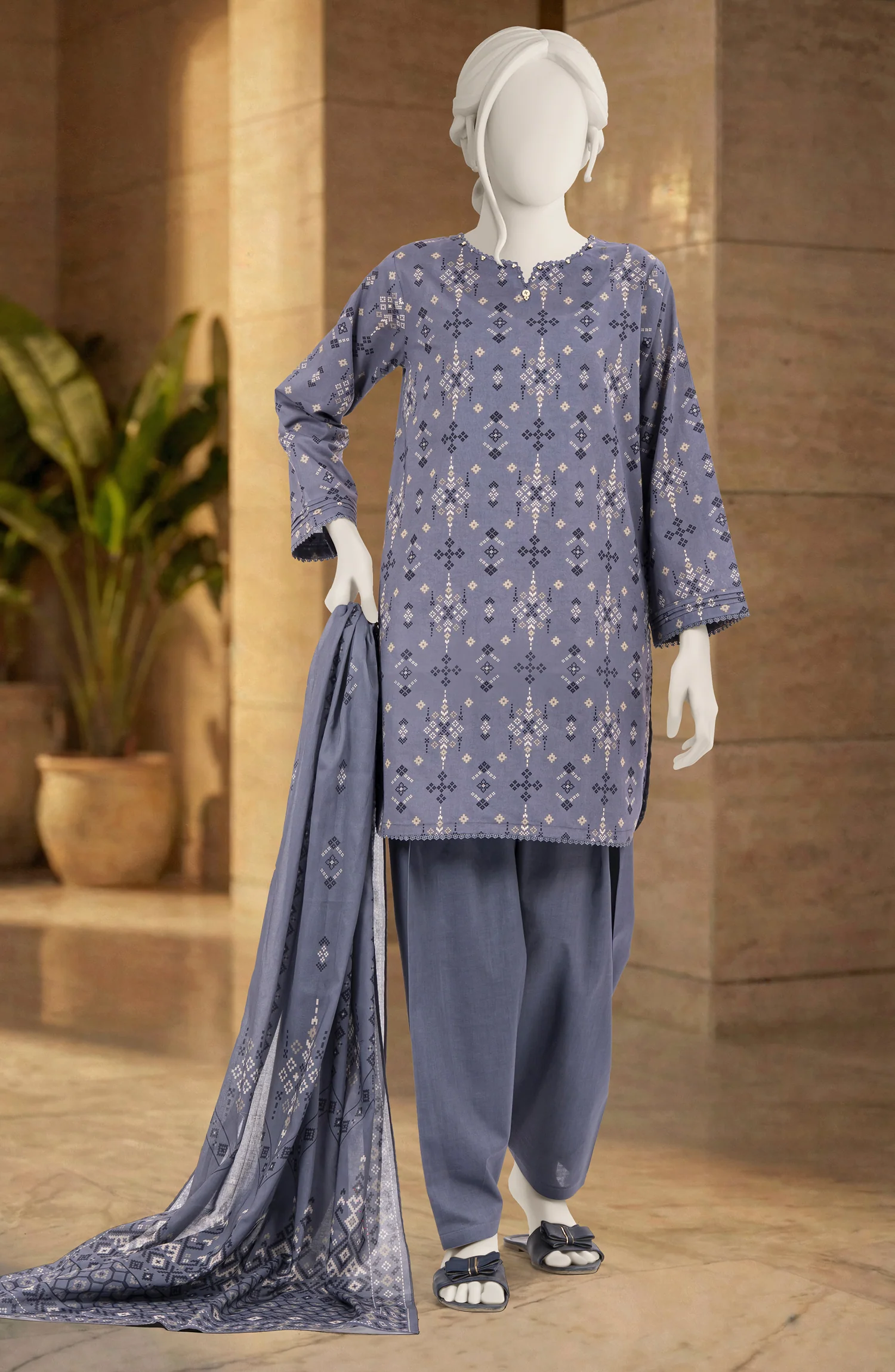 PRINTED LAWN 3PCS UNSTITCHED - Image 2