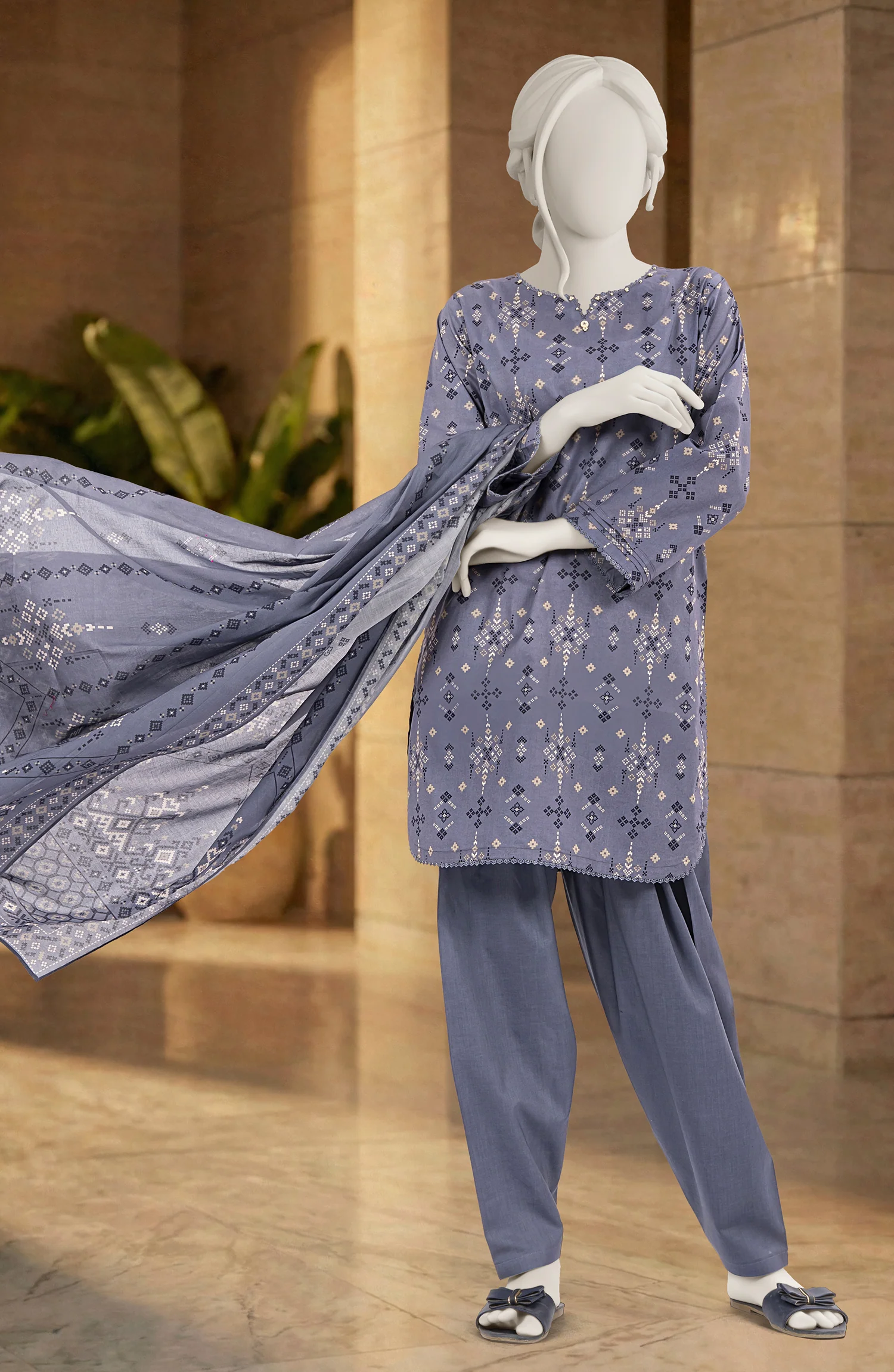 PRINTED LAWN 3PCS UNSTITCHED - Image 3