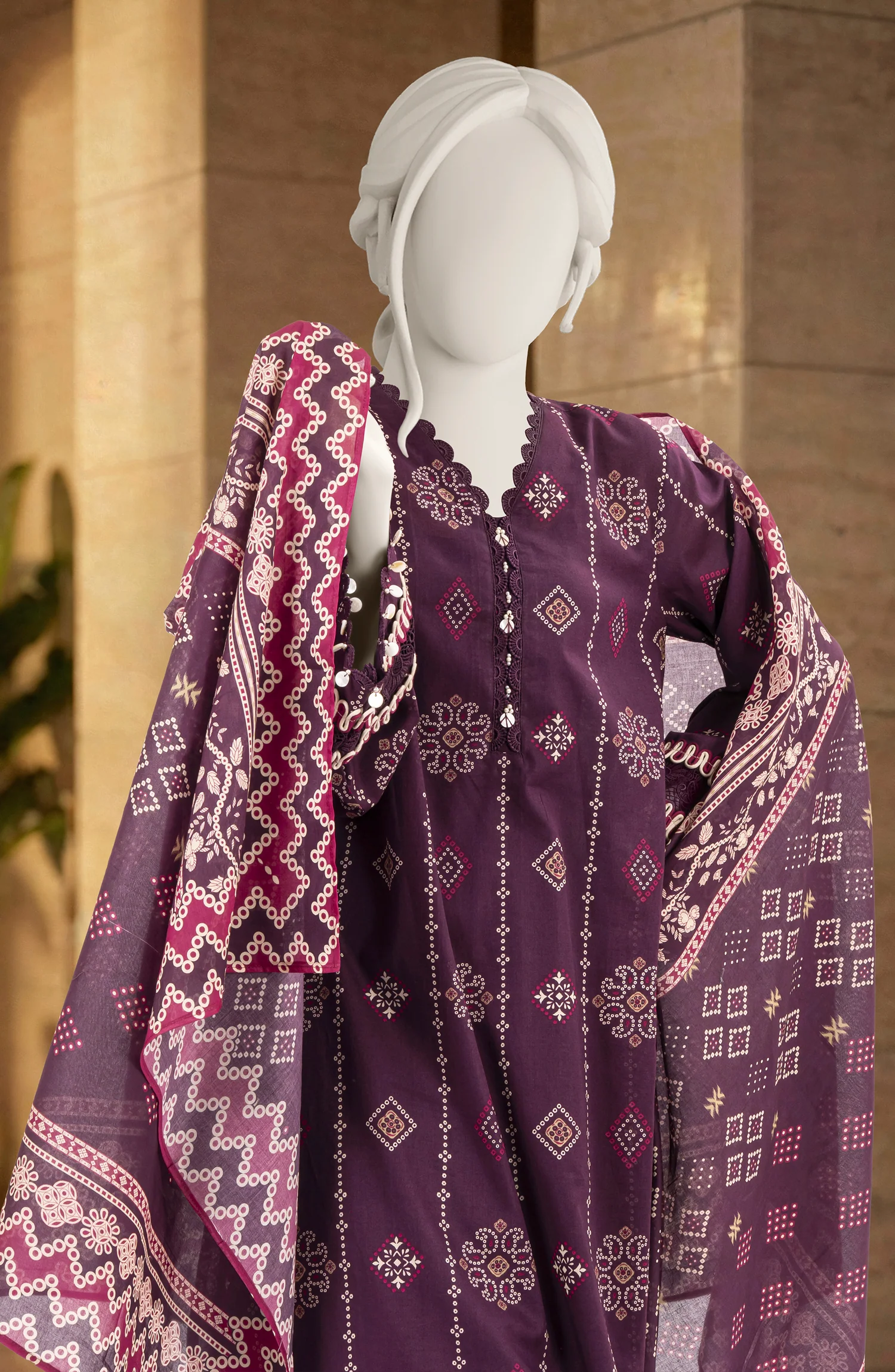 PRINTED LAWN 3PCS UNSTITCHED - Image 2