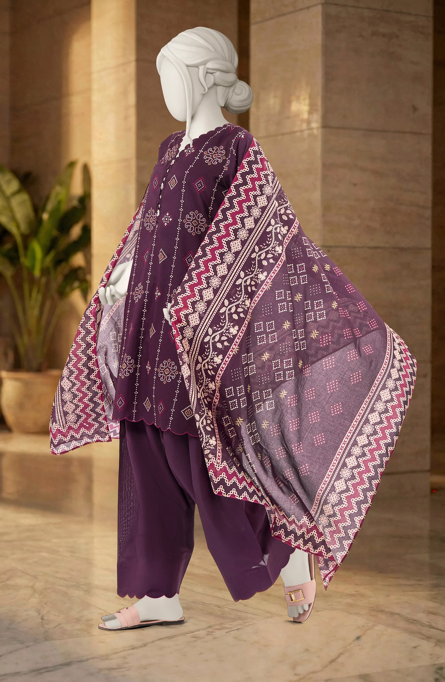 PRINTED LAWN 3PCS UNSTITCHED - Image 3