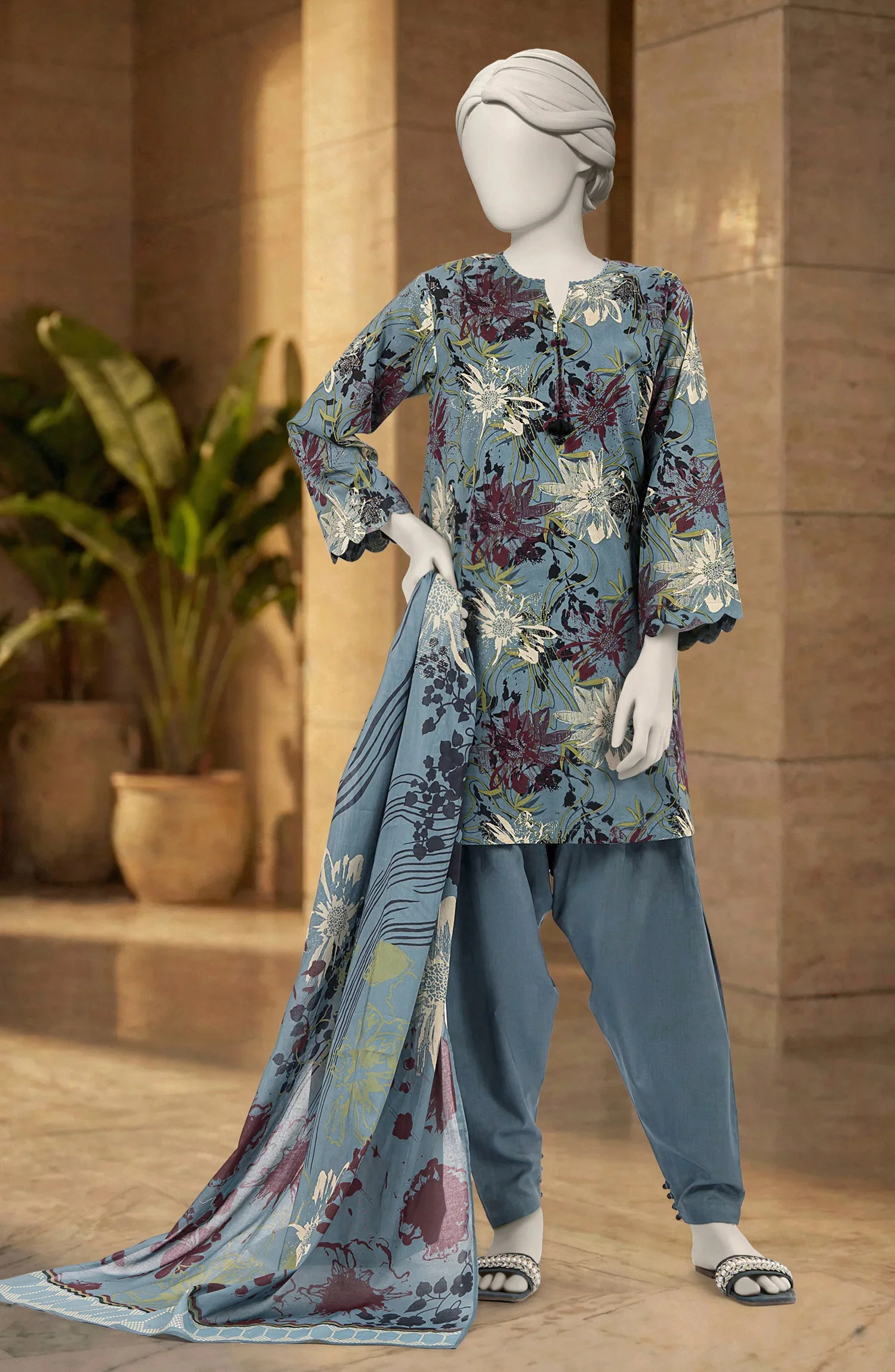 PRINTED LAWN STITCHED 1 PIECE
