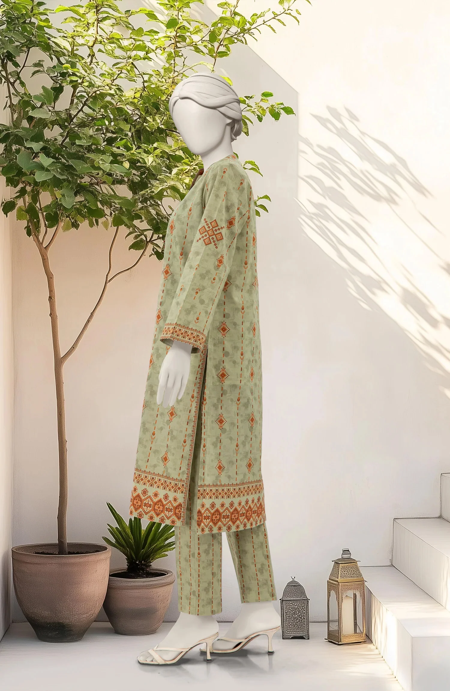 PRINTED LAWN STITCHED 2 PIECE - Image 4