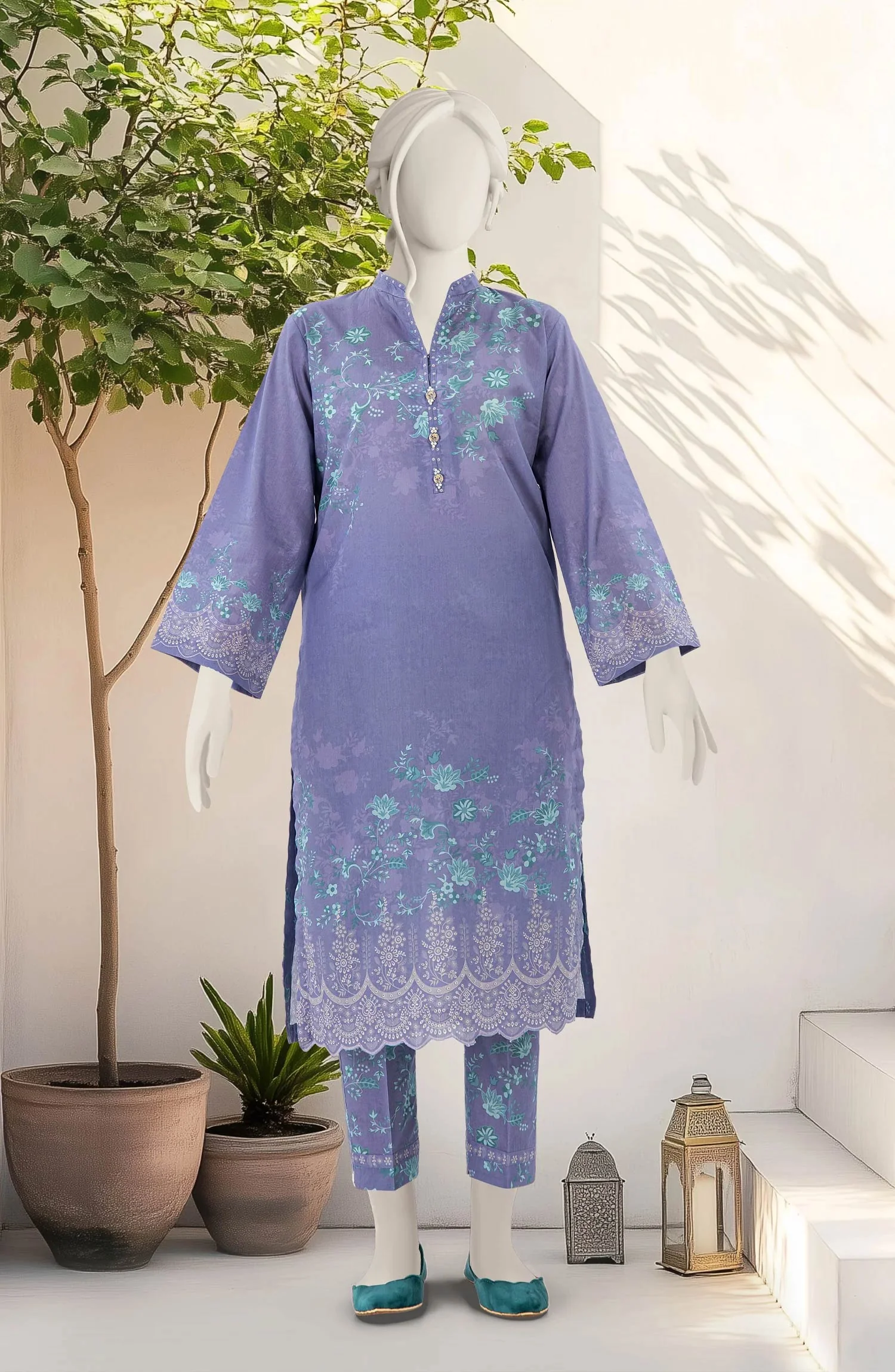 PRINTED LAWN STITCHED 2 PIECE