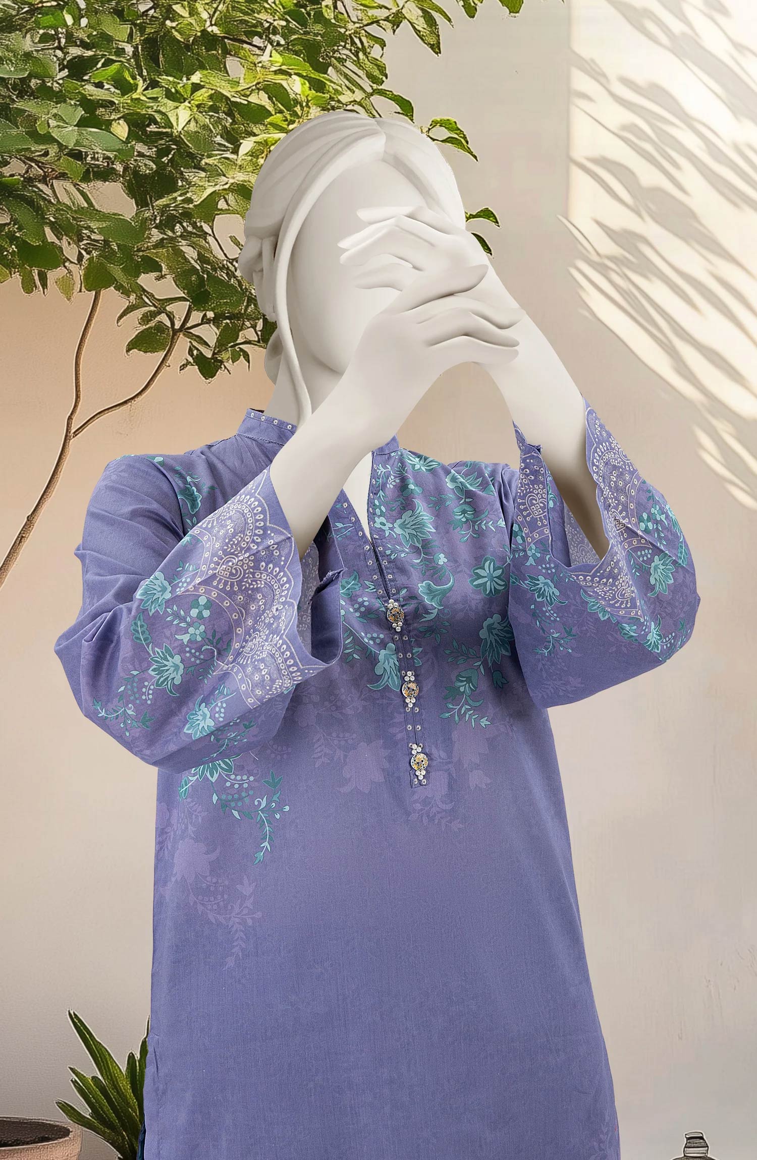 PRINTED LAWN STITCHED 2 PIECE - Image 2