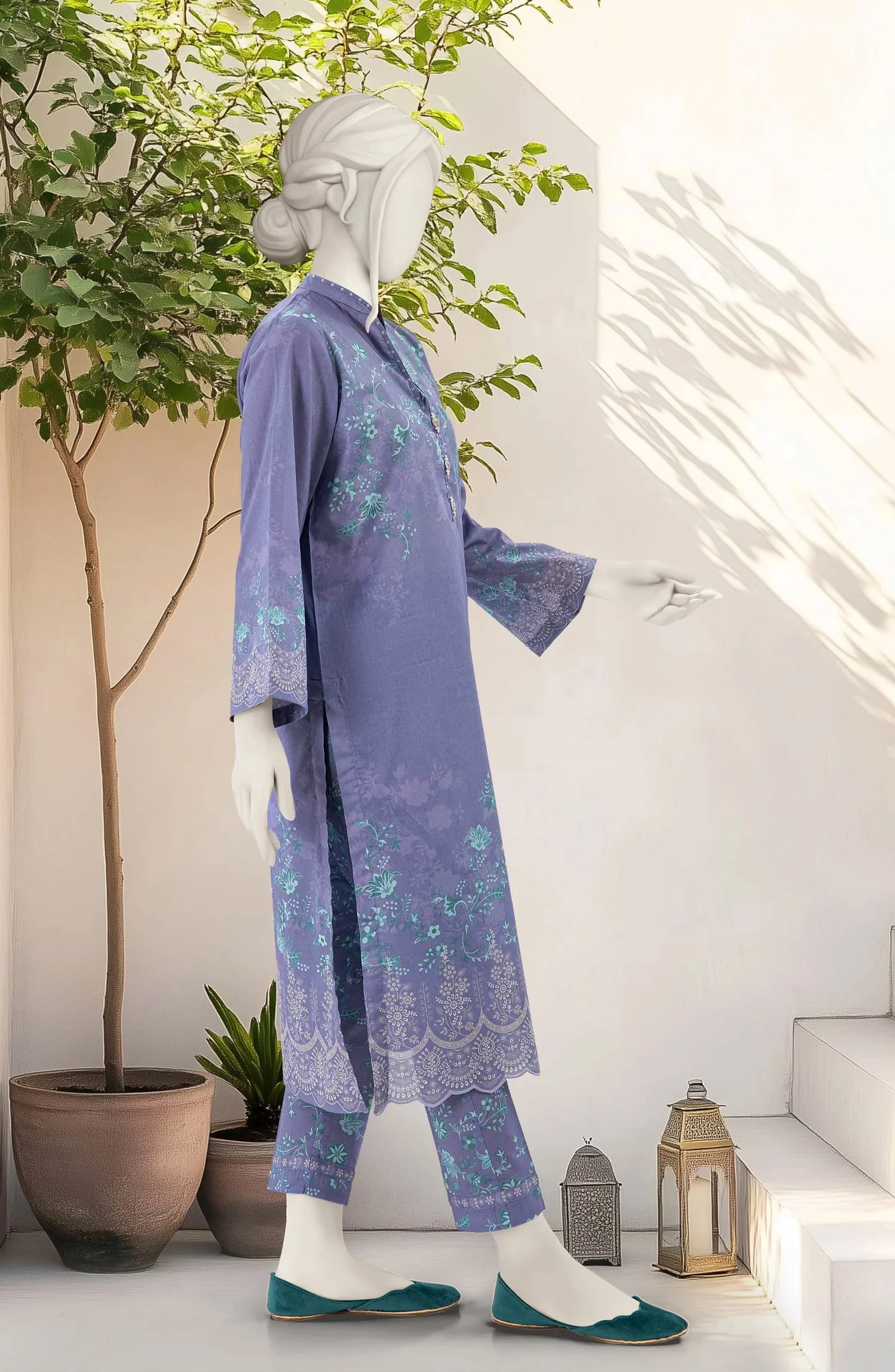 PRINTED LAWN STITCHED 2 PIECE - Image 4