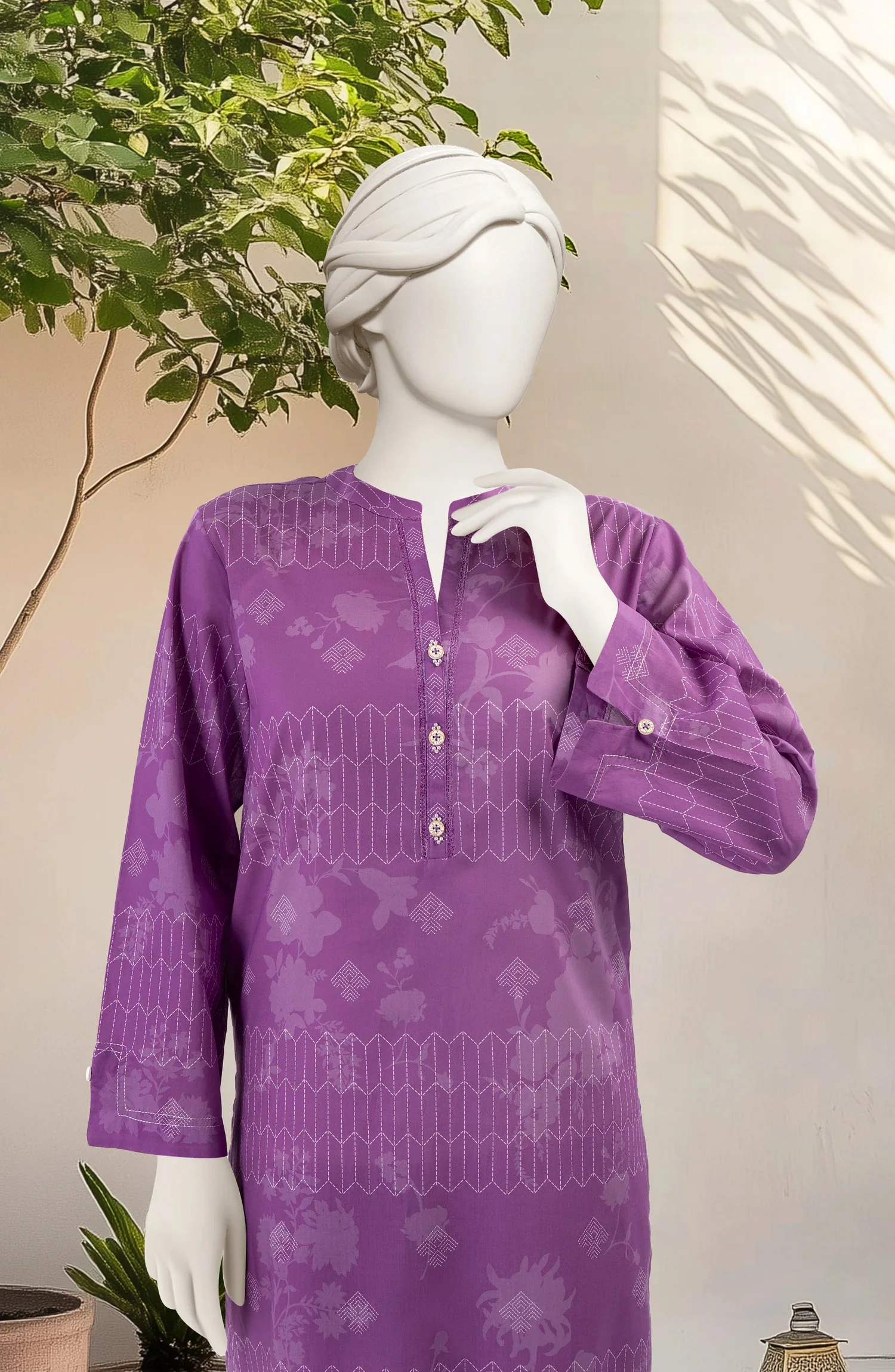 PRINTED LAWN STITCHED 2 PIECE - Image 2