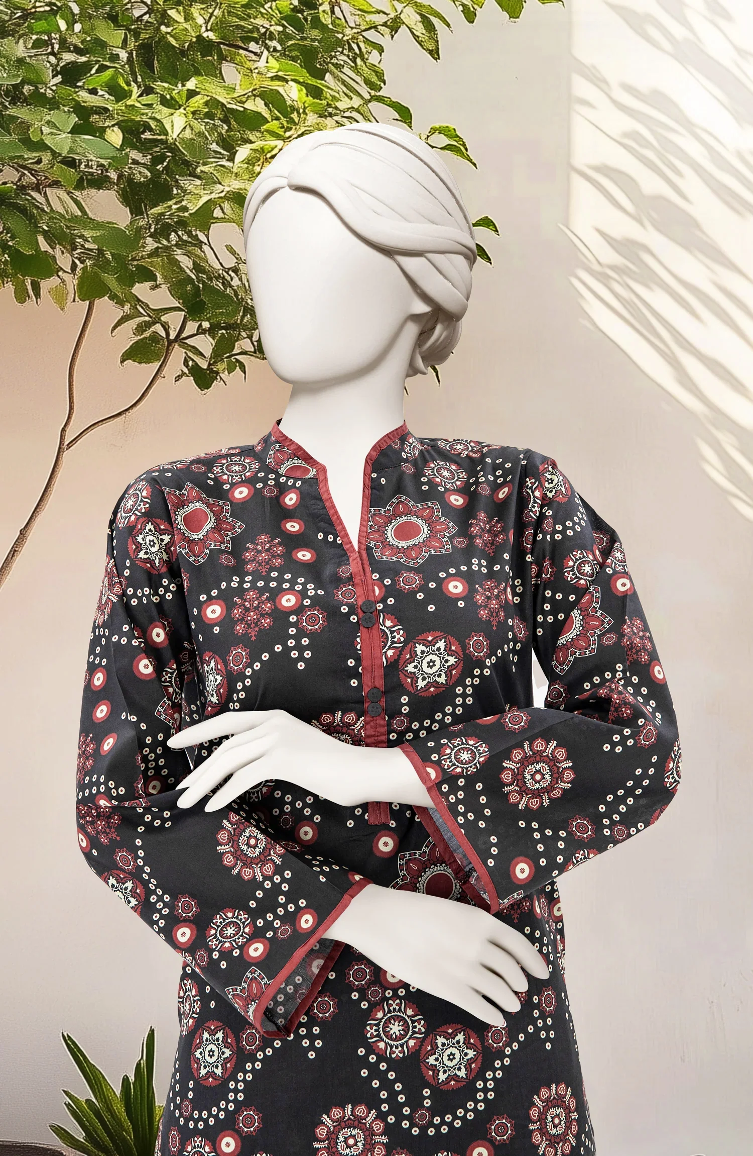 PRINTED LAWN STITCHED 2 PIECE - Image 2