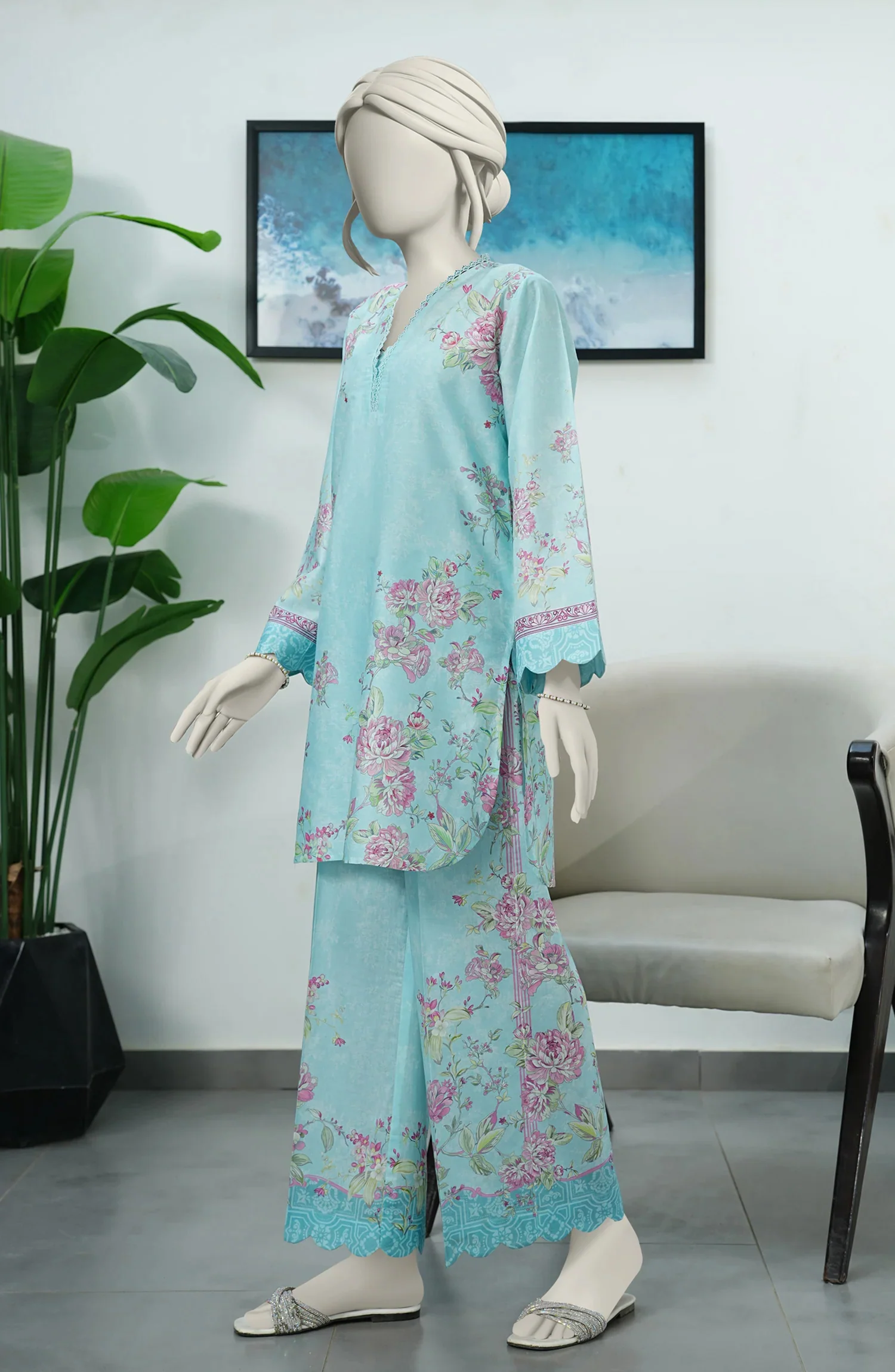 PRINTED LAWN STITCHED 2 PIECE - Image 4