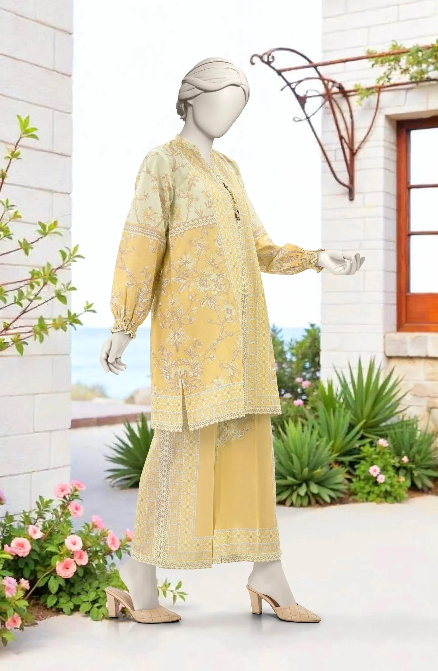 PRINTED LAWN STITCHED 2 PIECE - Image 4