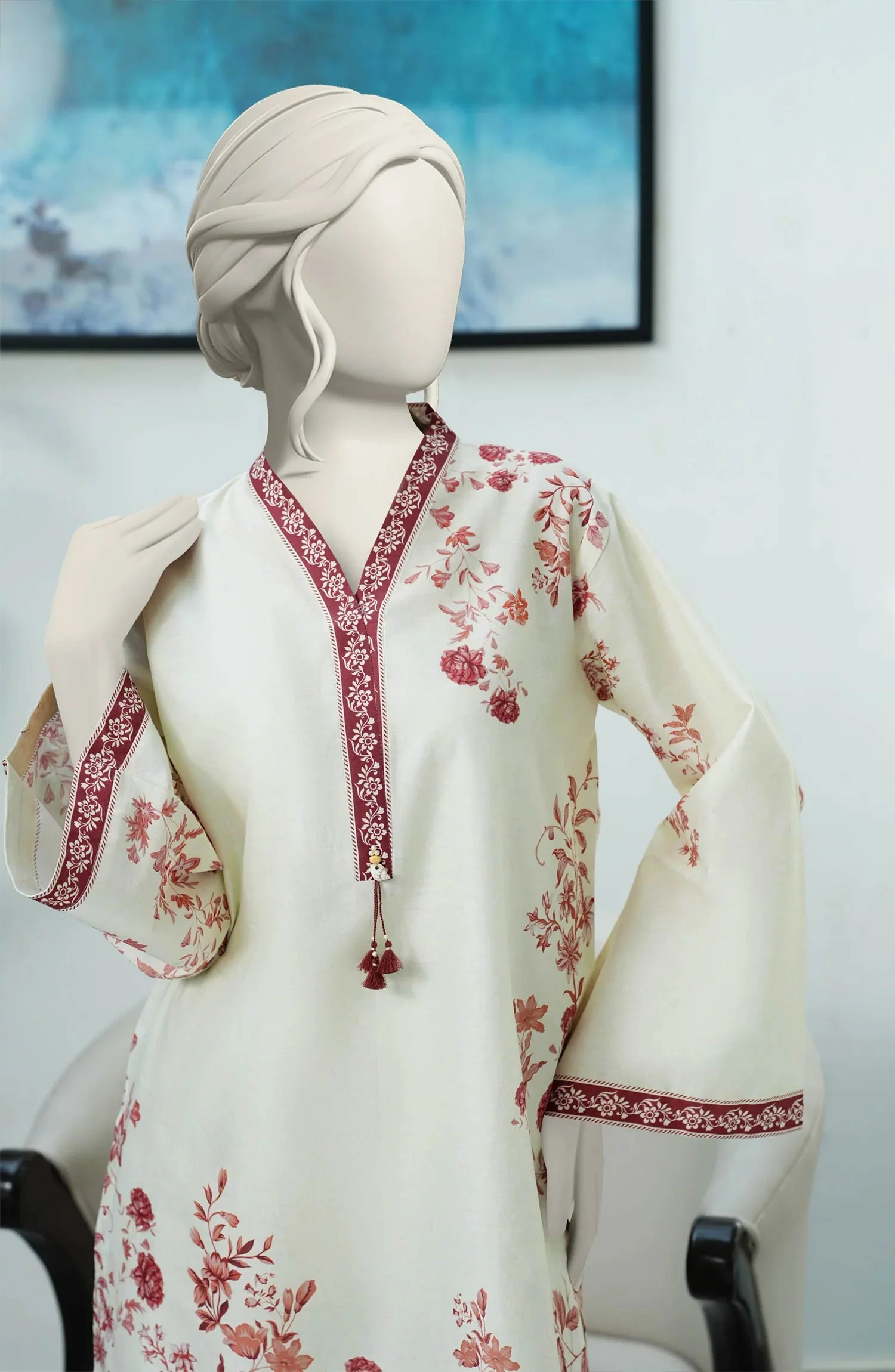 PRINTED LAWN STITCHED 2 PIECE - Image 2
