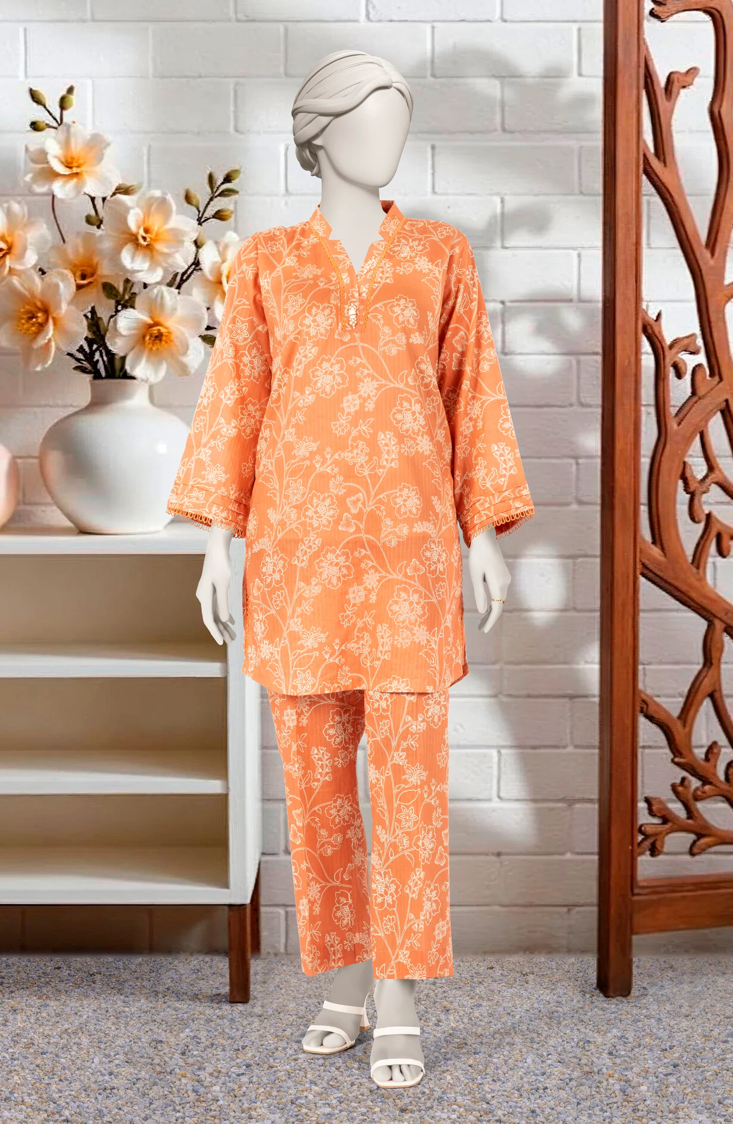 PRINTED LAWN STITCHED 2 PIECE