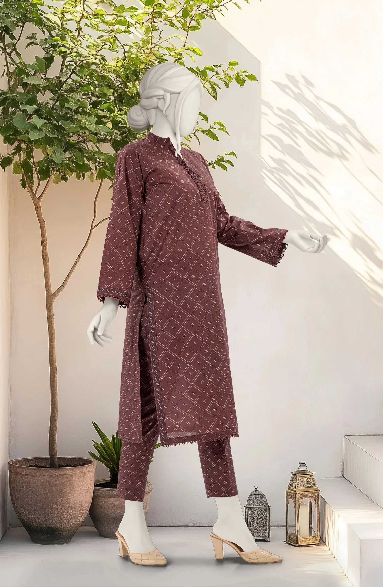 PRINTED LAWN STITCHED 2 PIECE - Image 4
