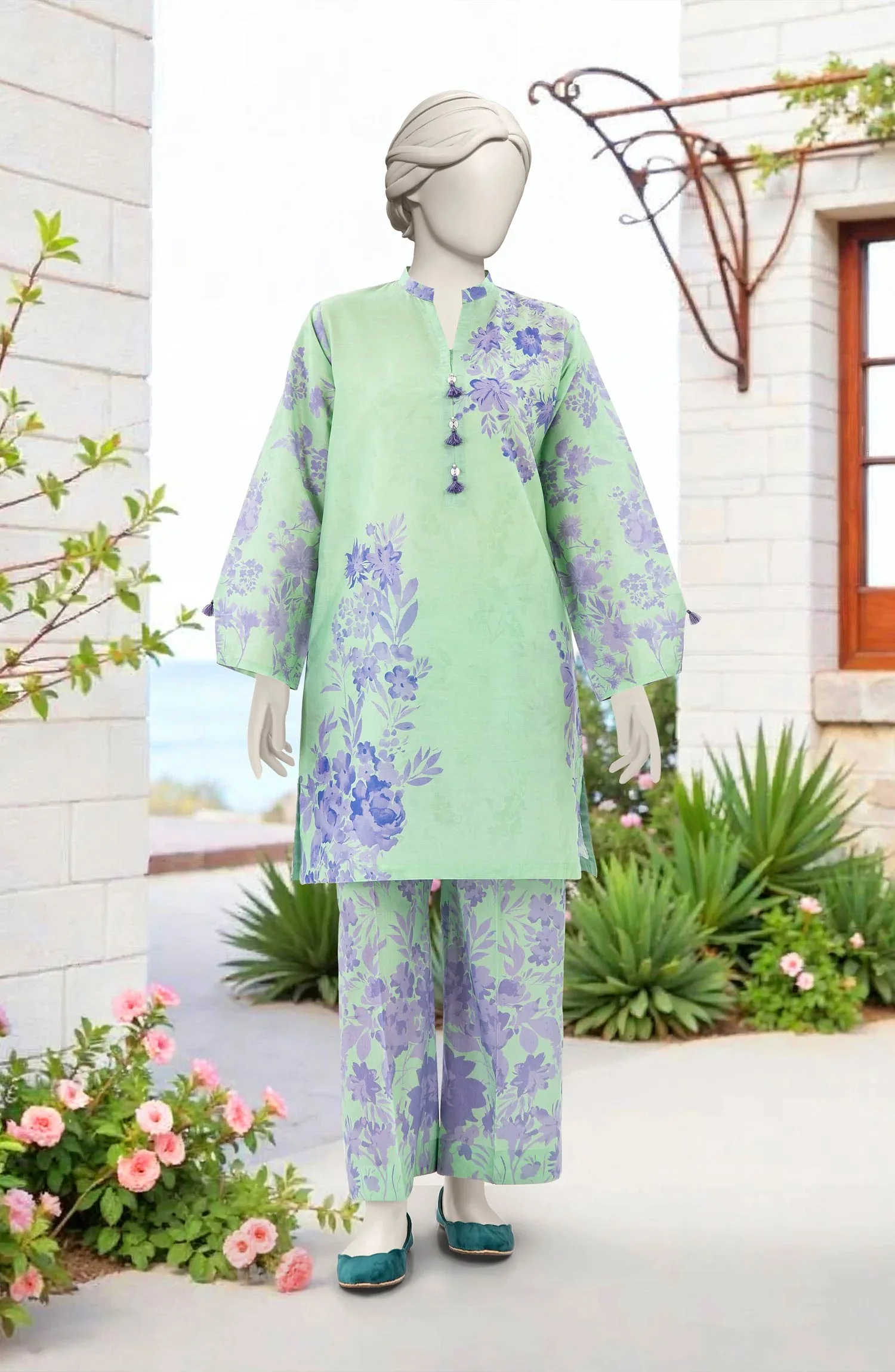 PRINTED LAWN STITCHED 2 PIECE