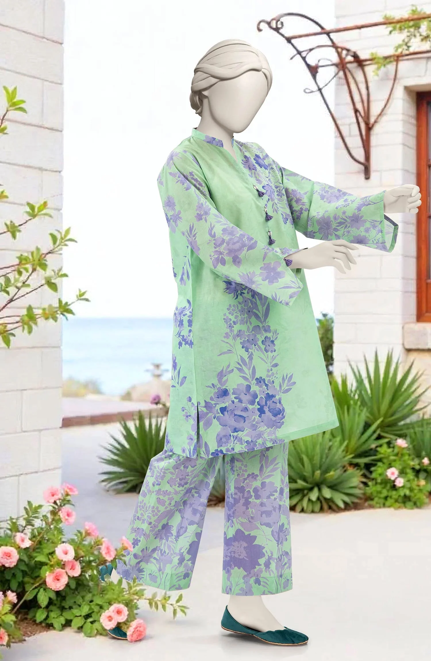 PRINTED LAWN STITCHED 2 PIECE - Image 4