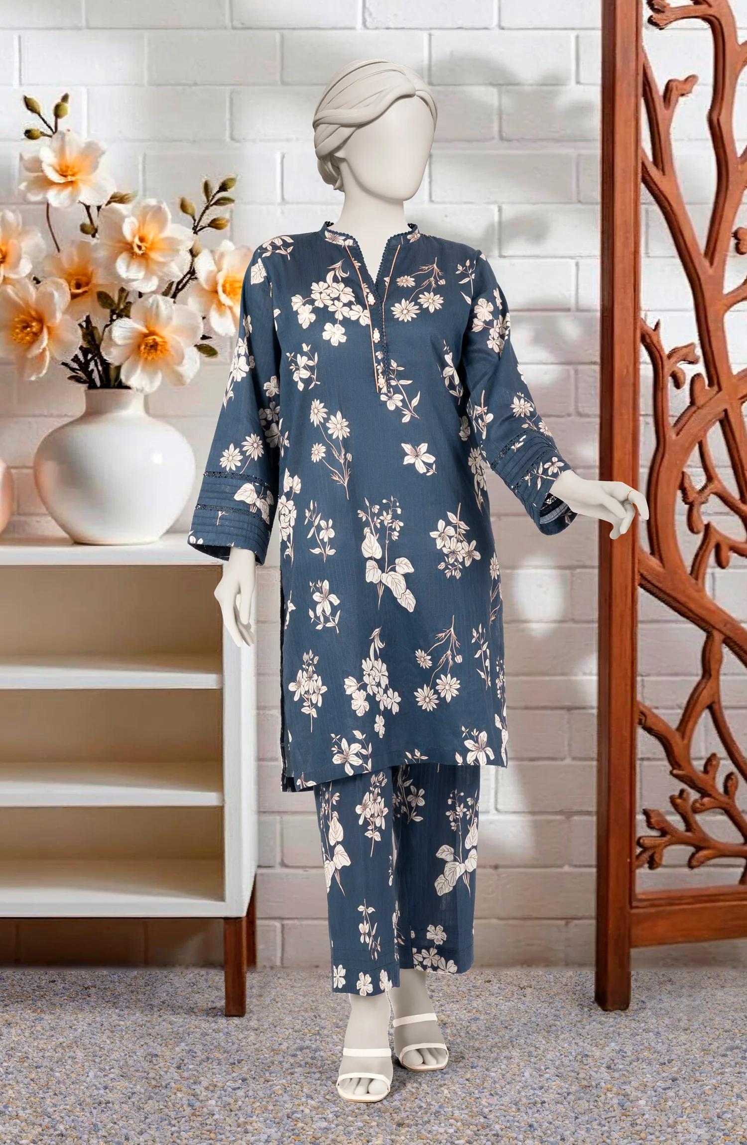 PRINTED LAWN STITCHED 2 PIECE