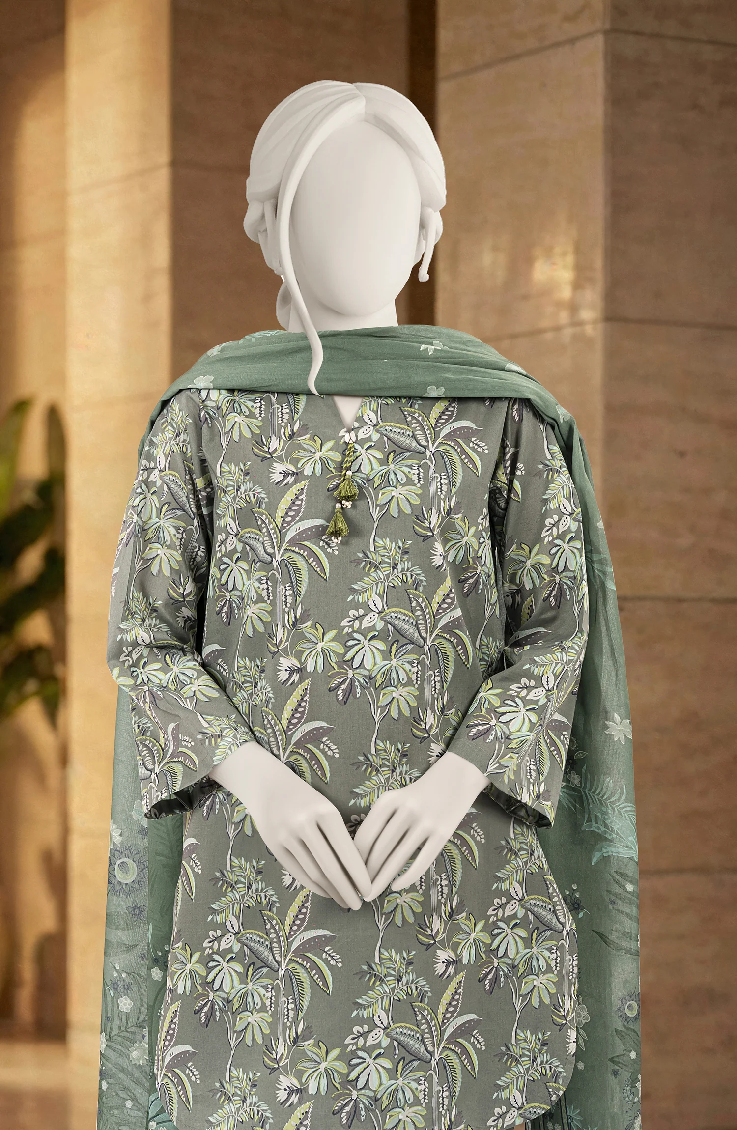 PRINTED LAWN STITCHED 2 PIECE - Image 4