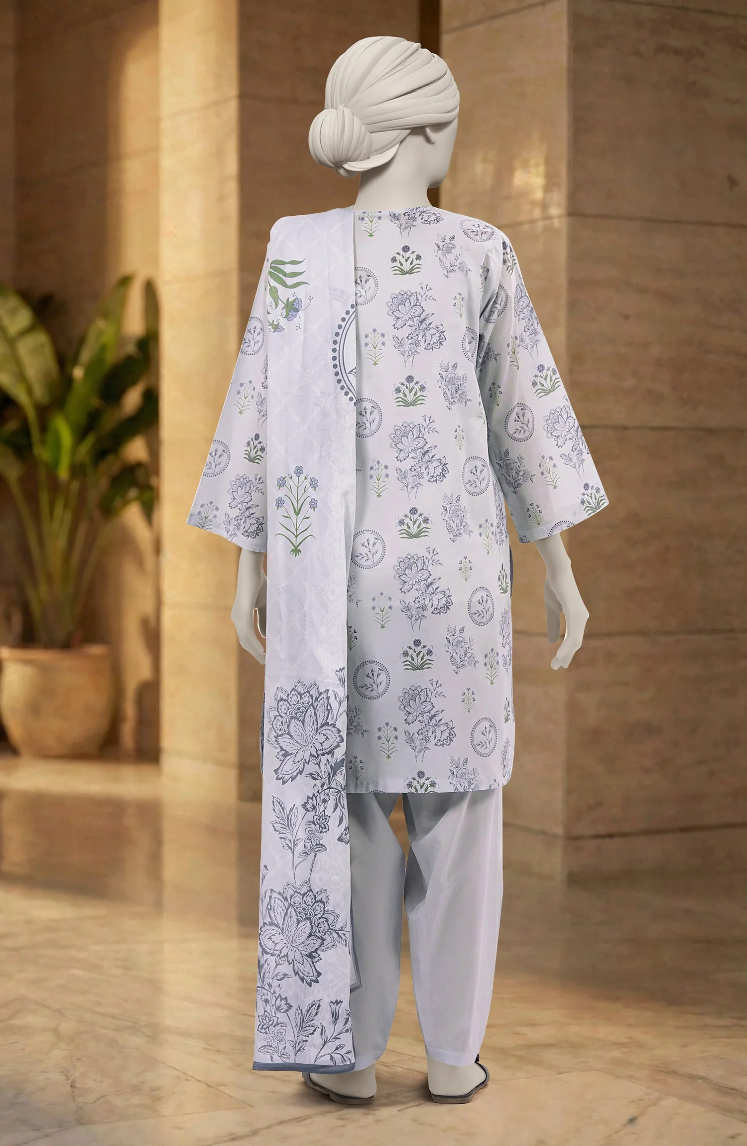 PRINTED LAWN STITCHED 3 PIECE - Image 4