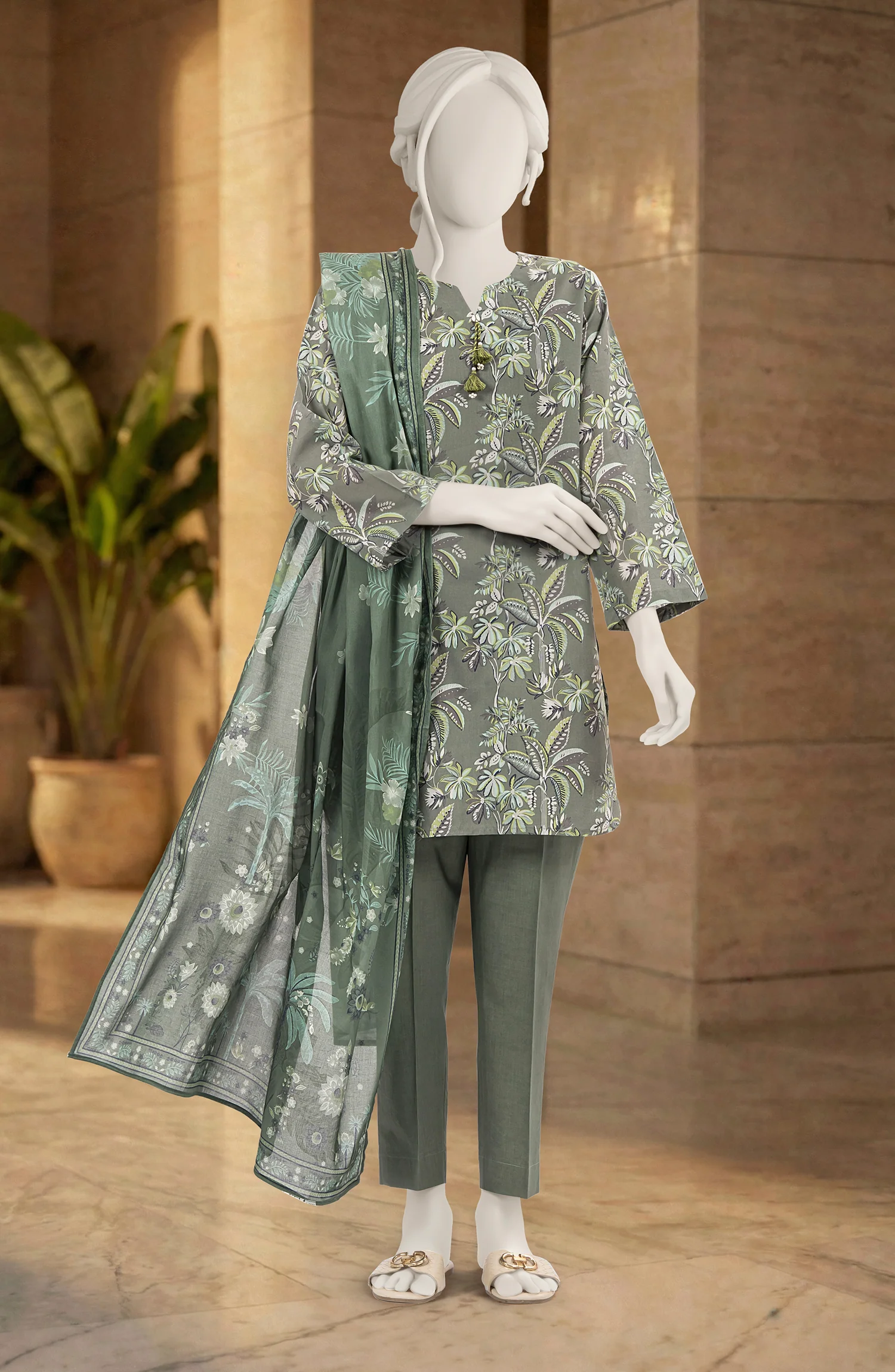 PRINTED LAWN STITCHED 3 PIECE - Image 4