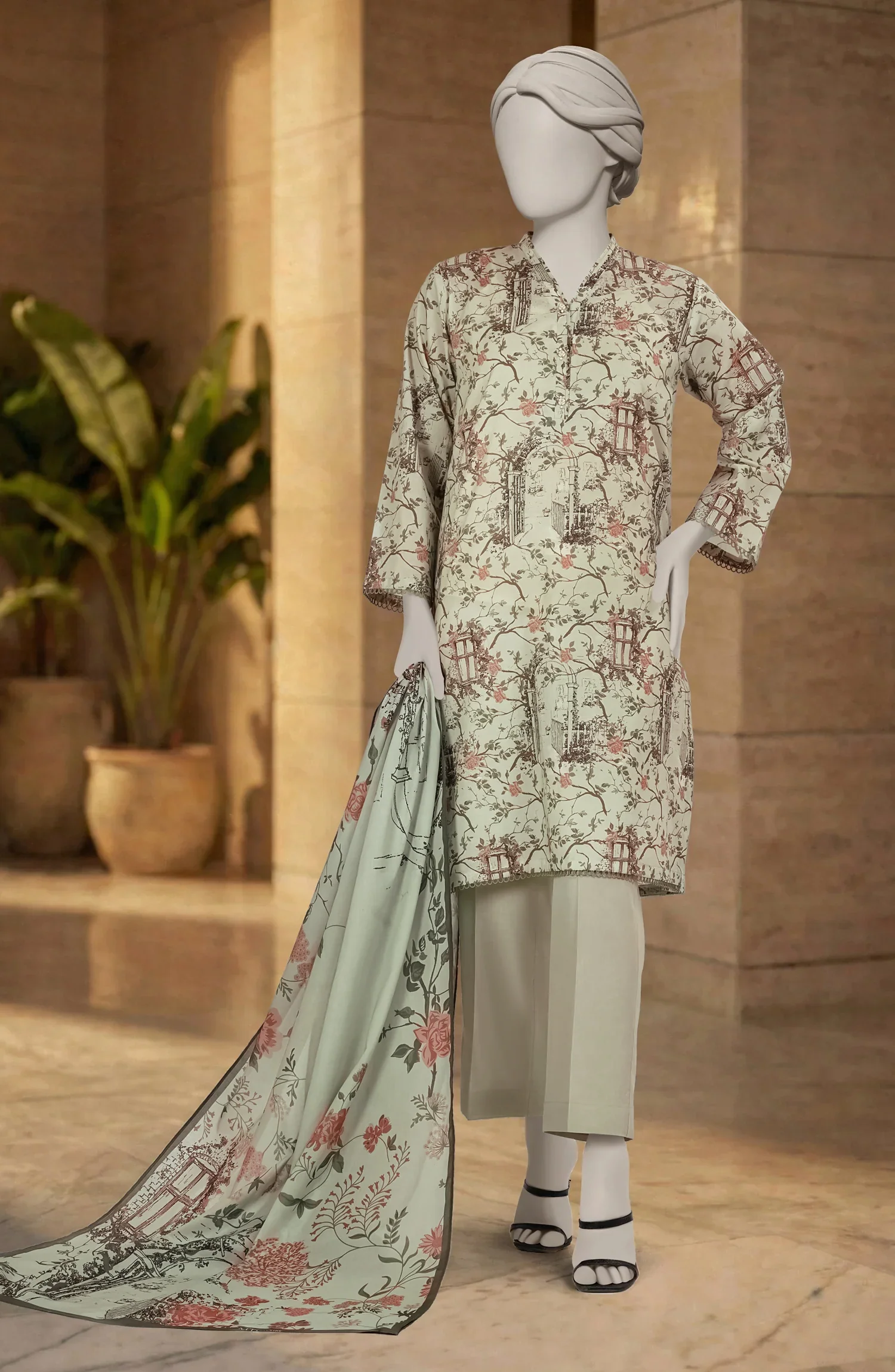 PRINTED LAWN STITCHED 3 PIECE
