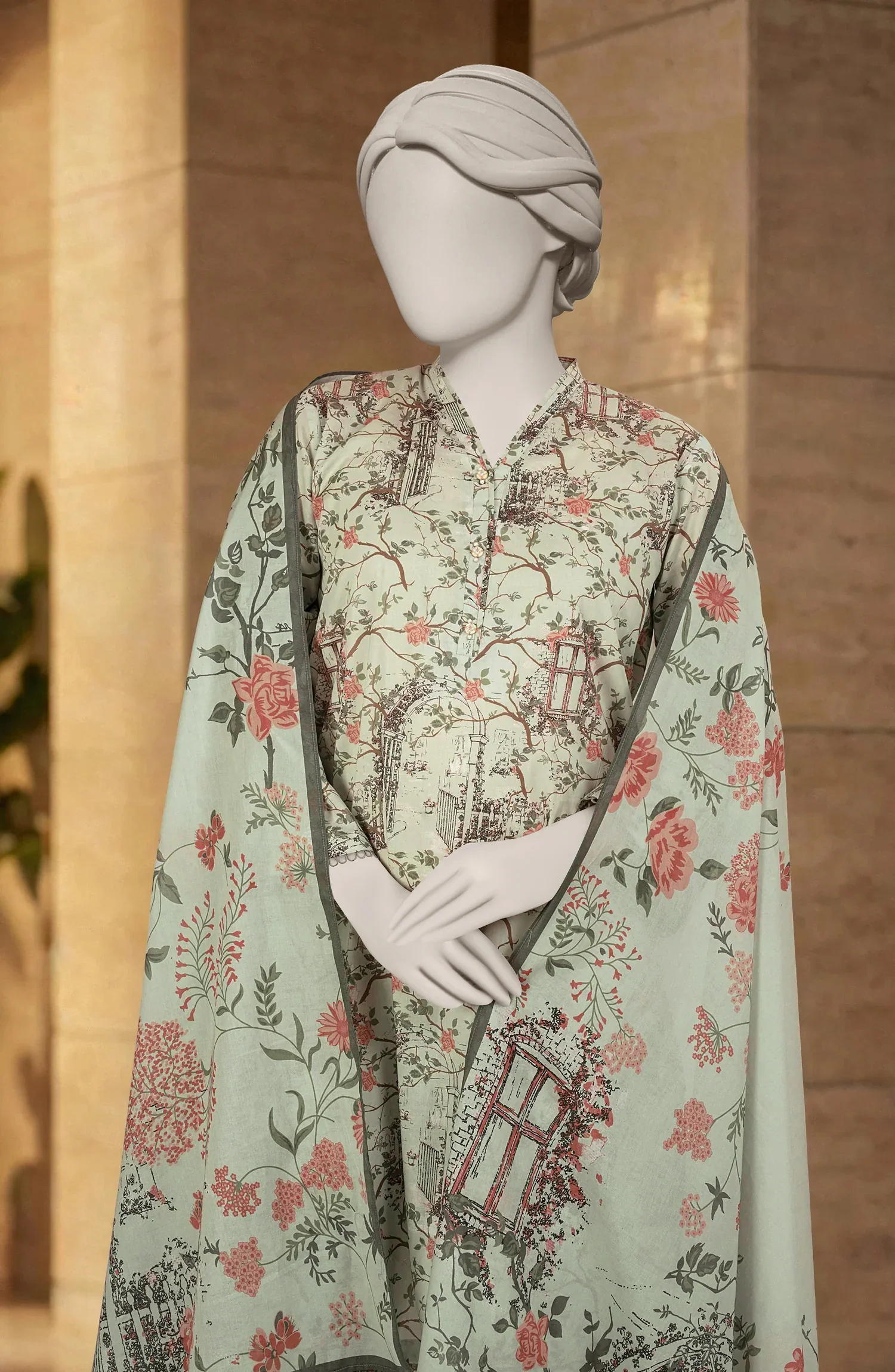 PRINTED LAWN STITCHED 3 PIECE - Image 2