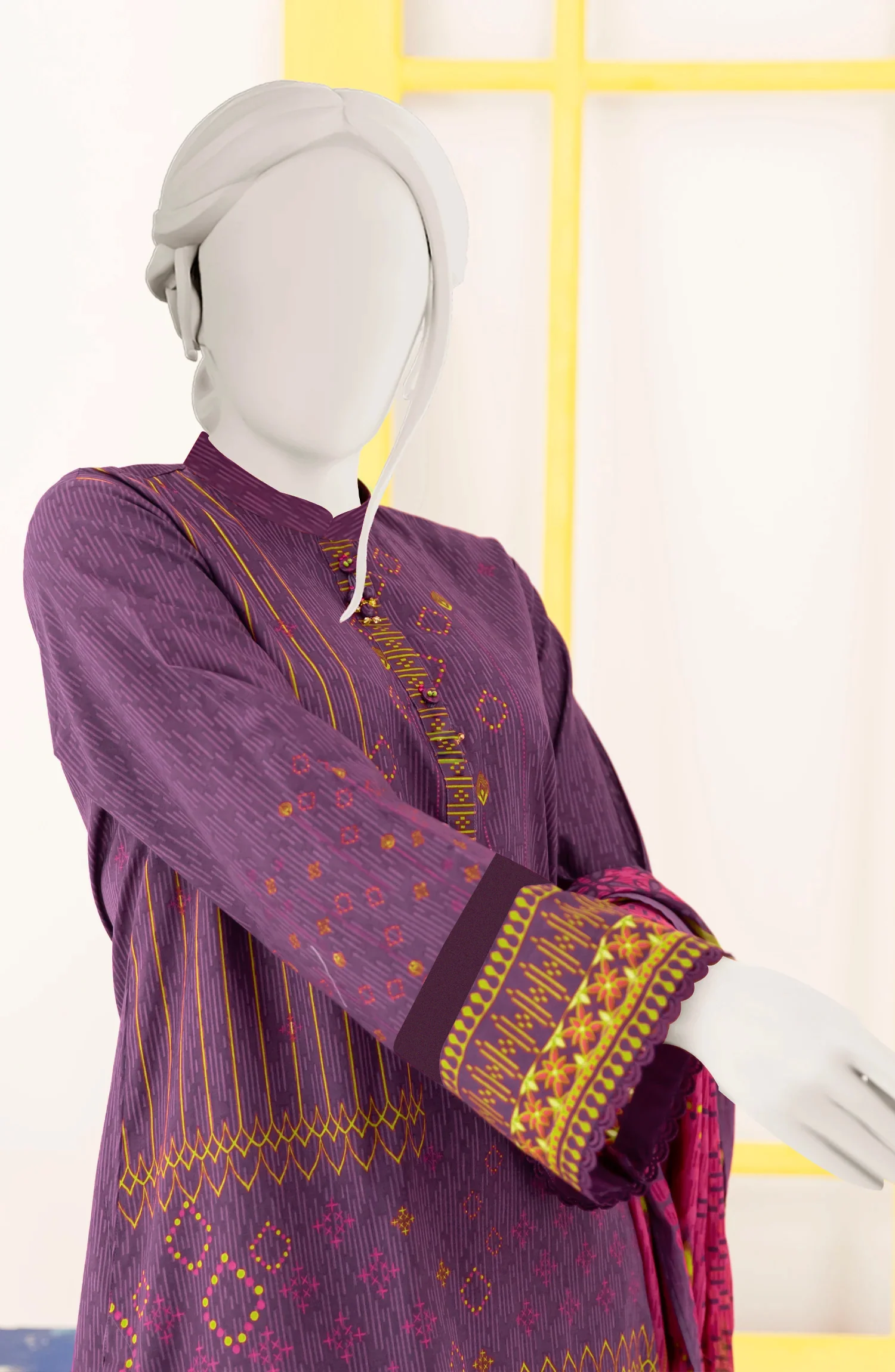 PRINTED LAWN STITCHED 3 PIECE - Image 2