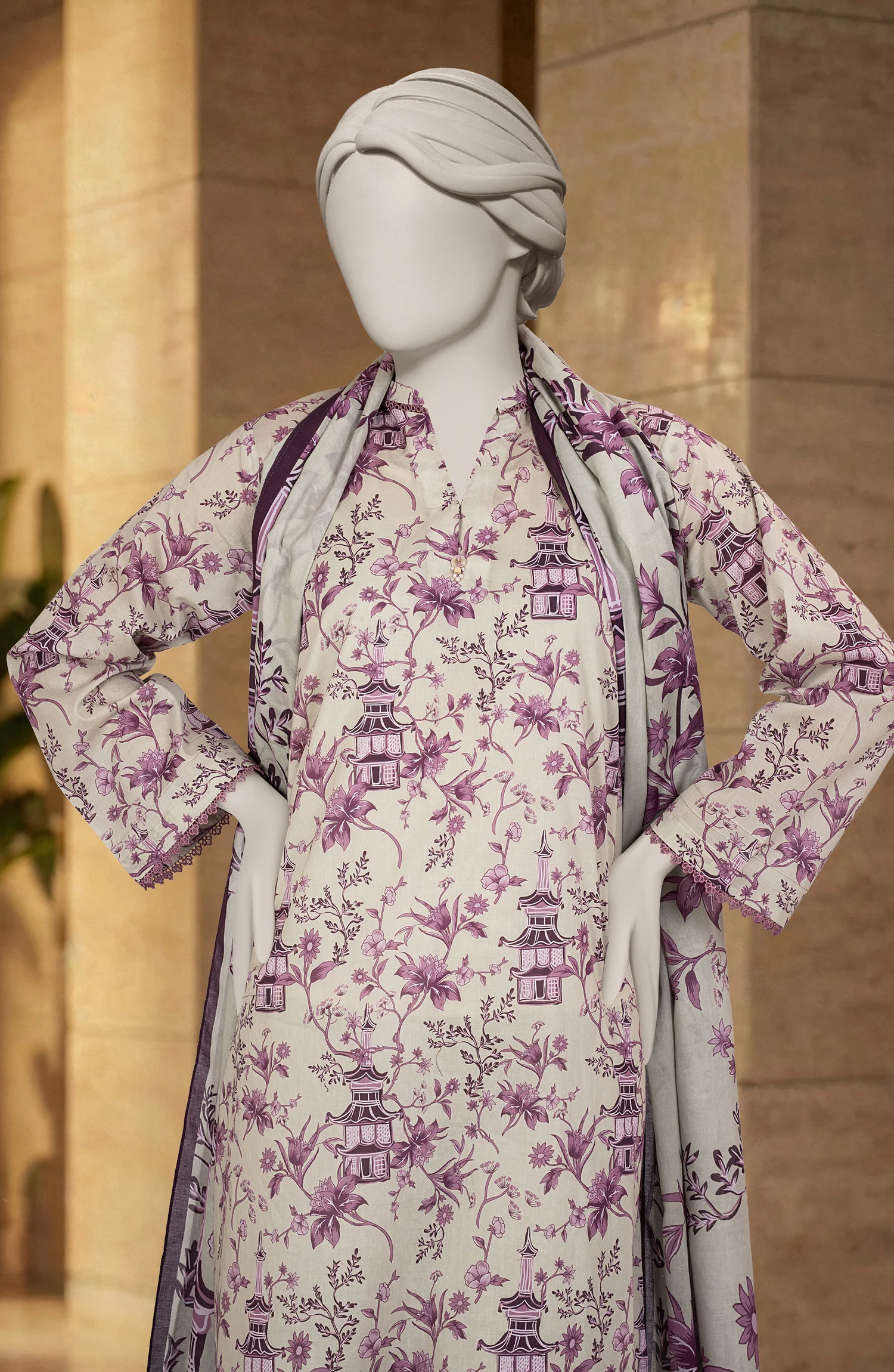 PRINTED LAWN STITCHED 3 PIECE - Image 2