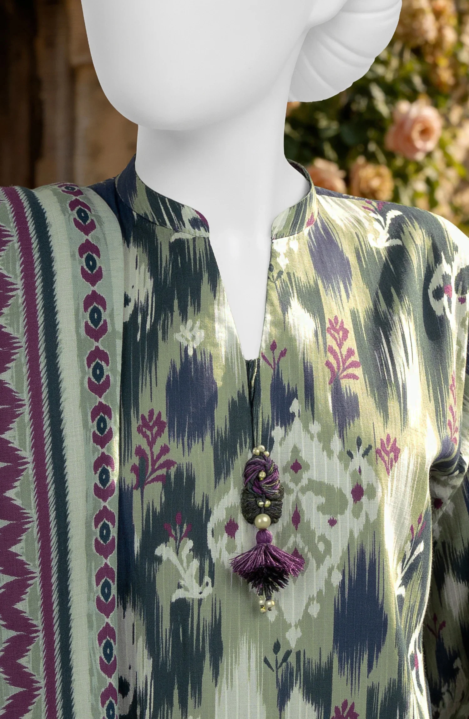 PRINTED TEXTURED LAWN 3PCS UNSTITCHED - Image 2