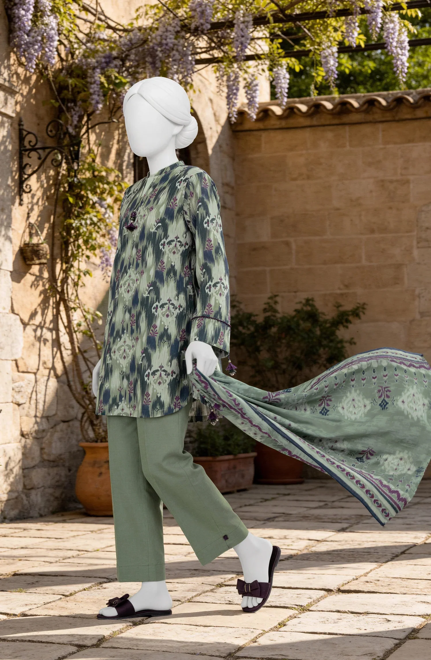 PRINTED TEXTURED LAWN 3PCS UNSTITCHED - Image 3