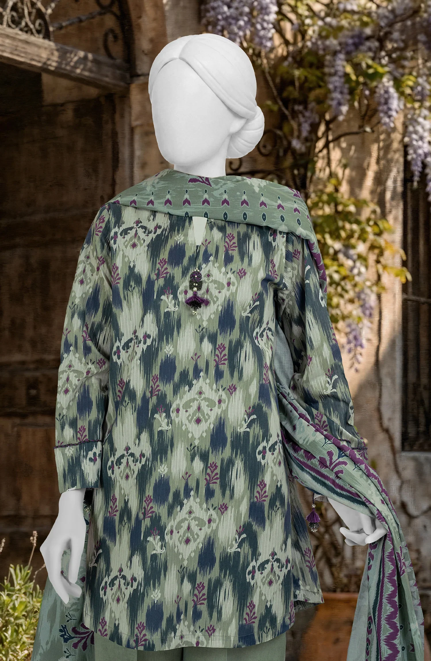 PRINTED TEXTURED LAWN 3PCS UNSTITCHED - Image 5