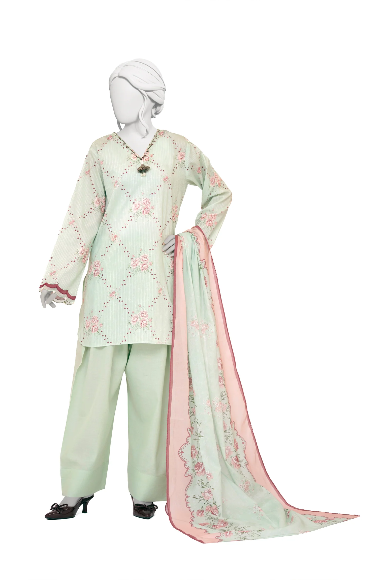 PRINTED TEXTURED LAWN 3PCS UNSTITCHED - Image 4