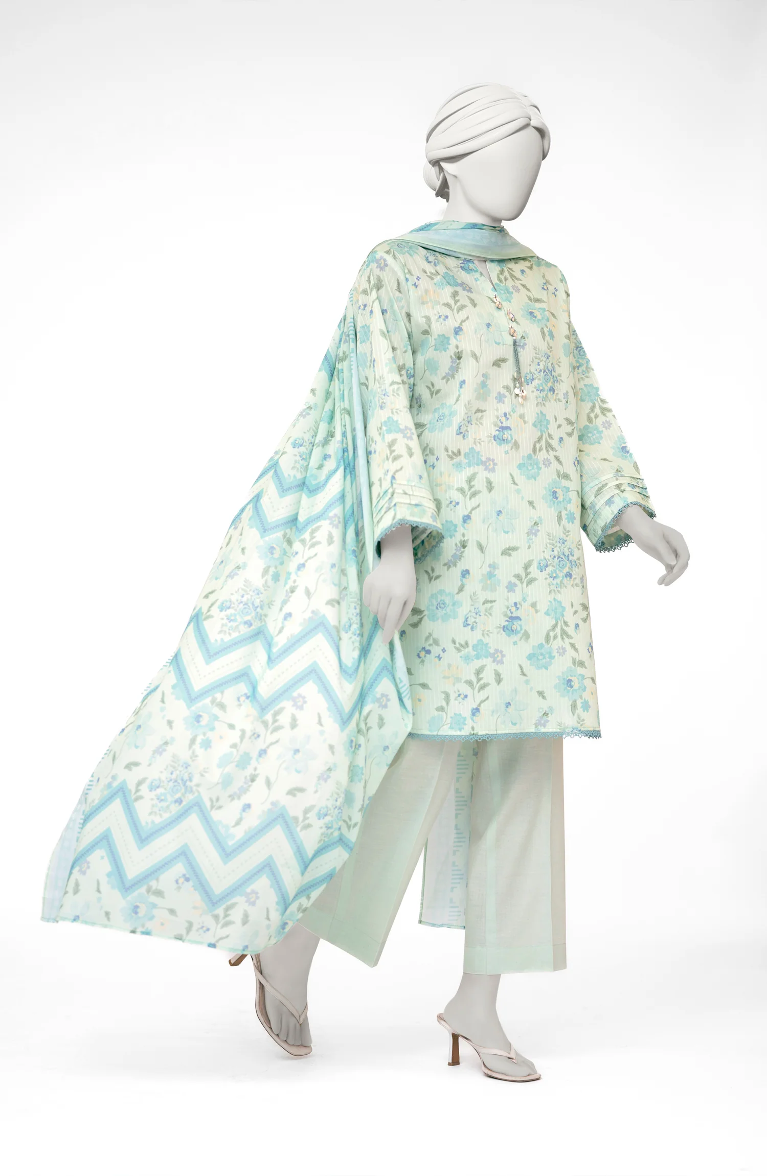 PRINTED TEXTURED LAWN 3PCS UNSTITCHED - Image 4