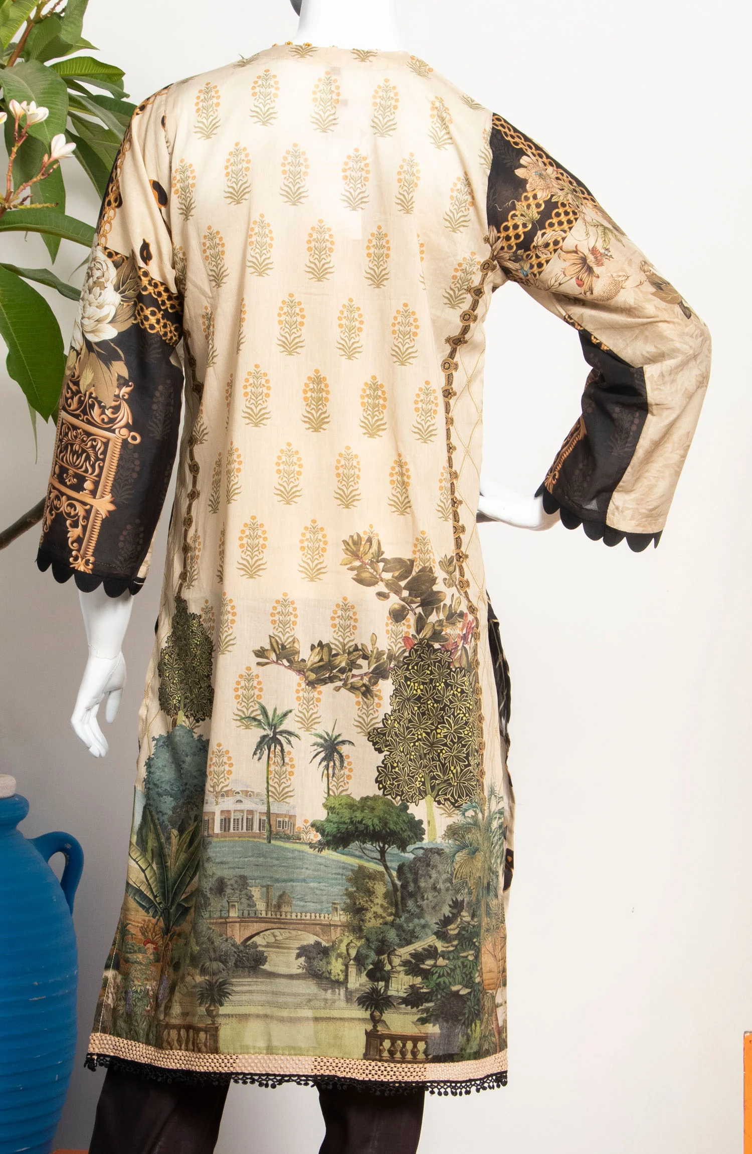 PRINTED TRAVELLER NOTEBOOK 3PC SUIT WITH FRONT BUTTON STITCHED - Image 3