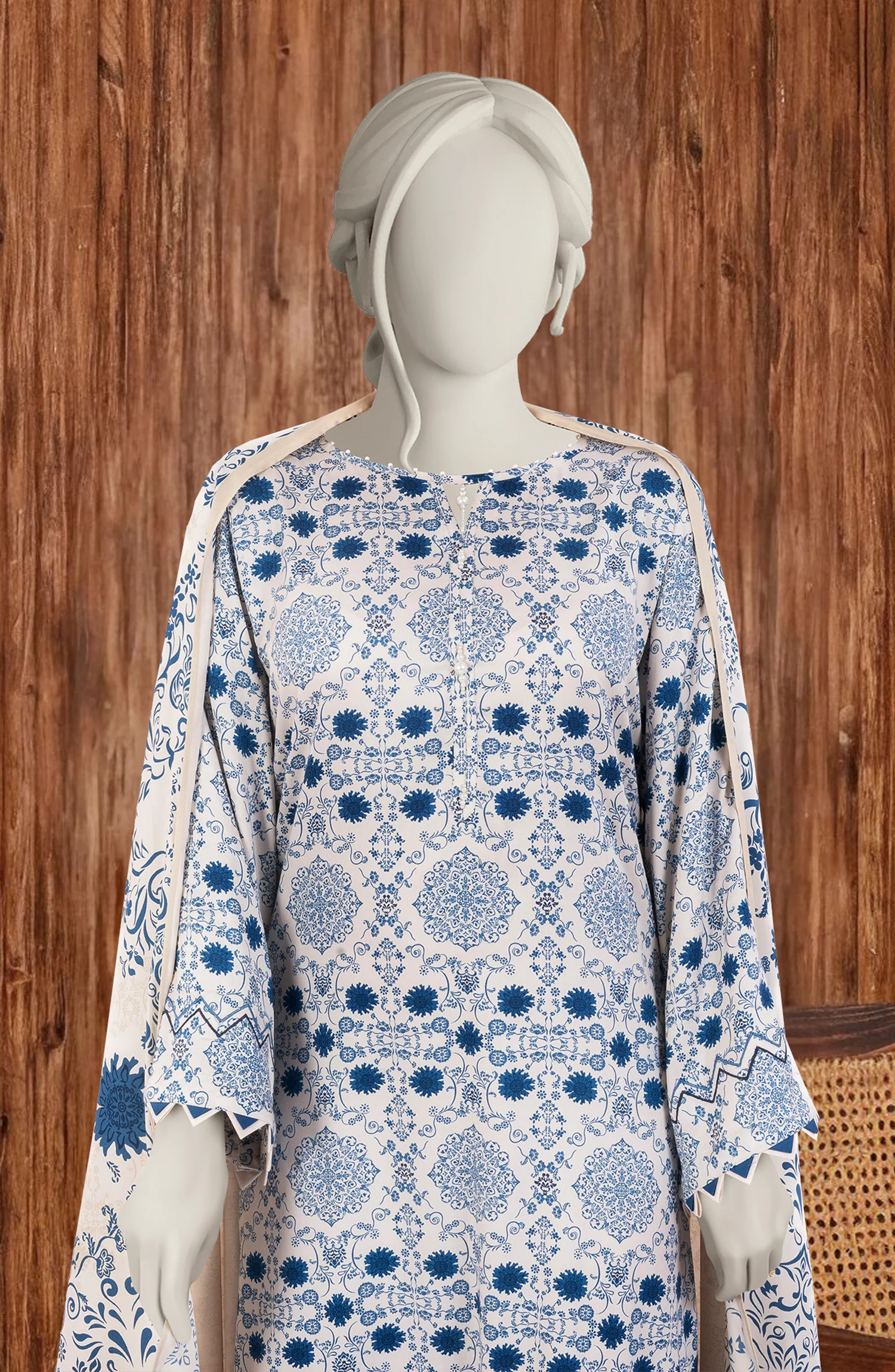 PRINTED TWILL VISCOSE 3PCS UNSTITCHED - Image 2