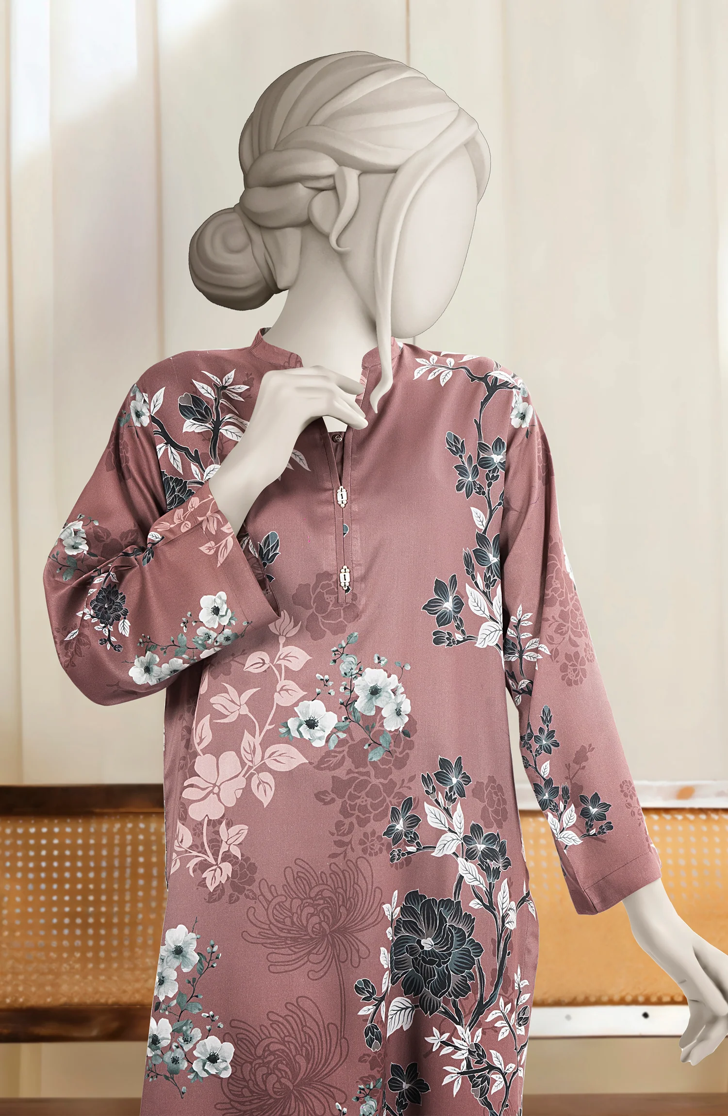 PRINTED VISCOSE STITCHED 2 PIECE - Image 2