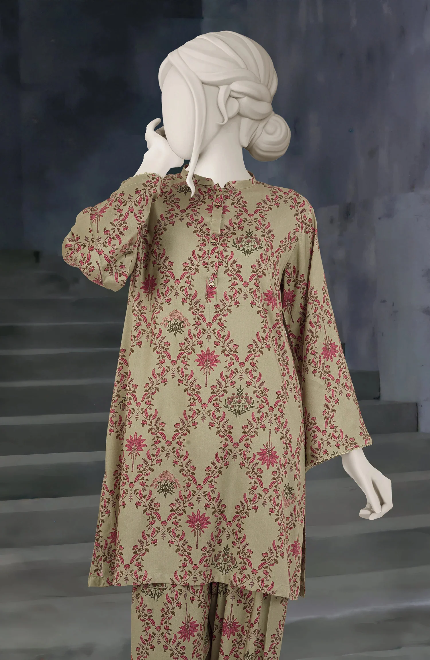 PRINTED VISCOSE STITCHED 2 PIECE - Image 2