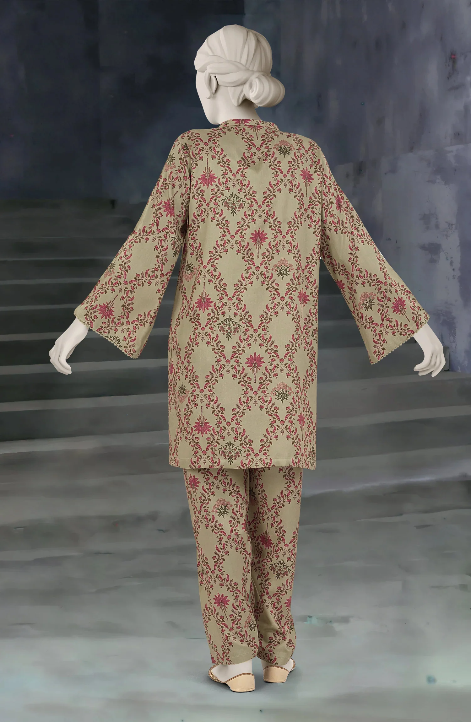 PRINTED VISCOSE STITCHED 2 PIECE - Image 5