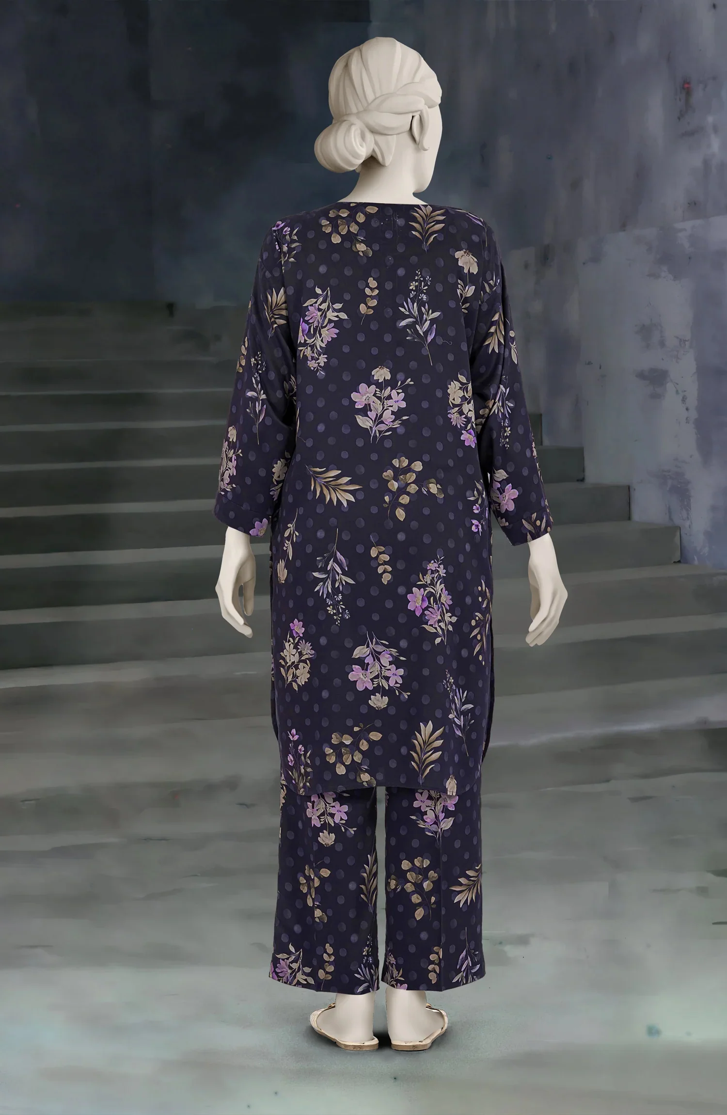 PRINTED VISCOSE STITCHED 2 PIECE - Image 4