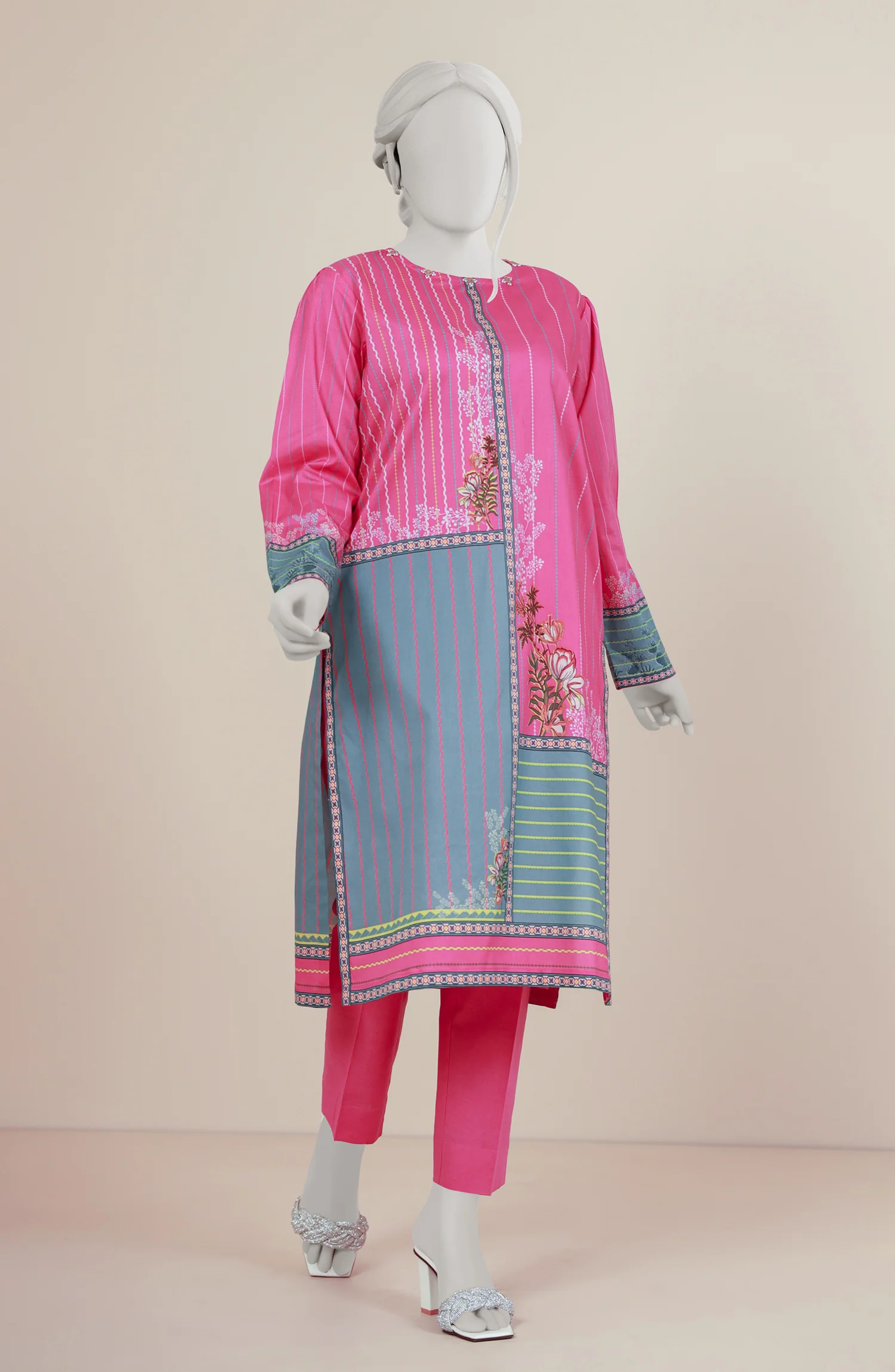 PRINTED WOMEN STITCHED 1PC KURTI - Image 2
