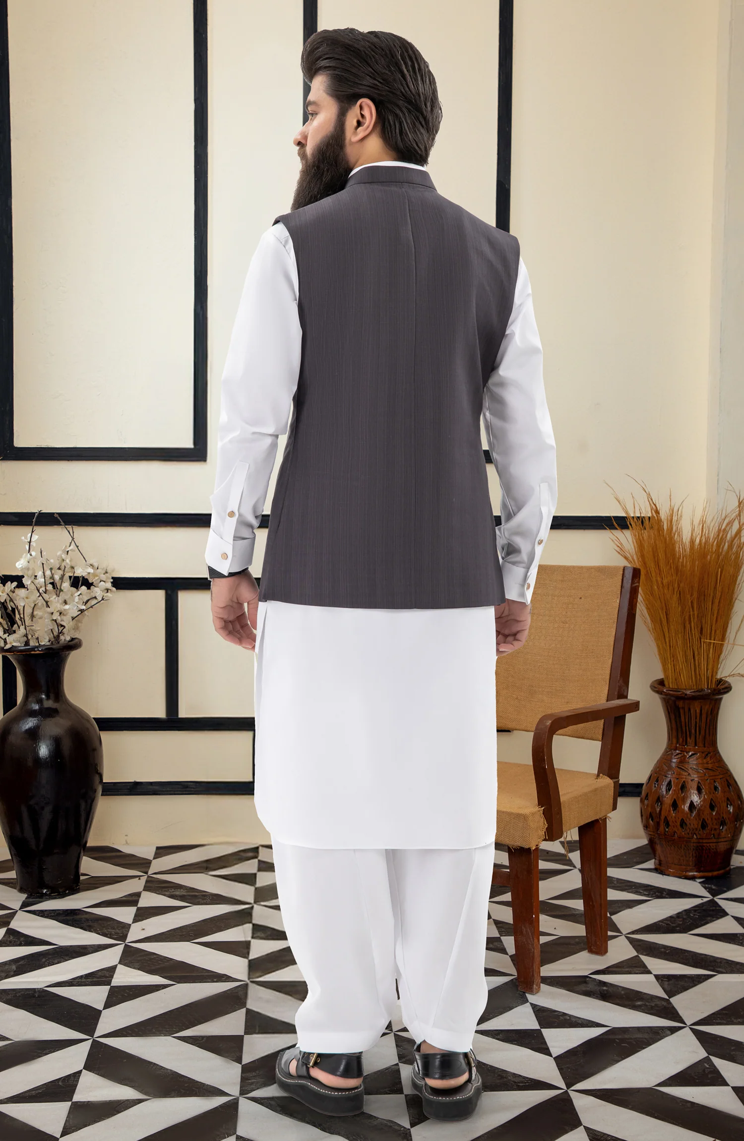 PURPLE BLENDED WAISTCOAT - Image 4