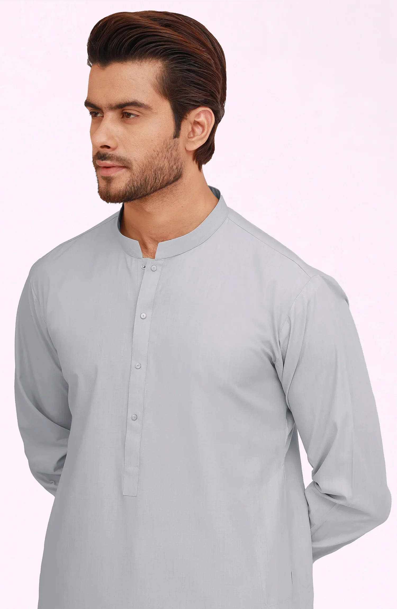 SEA-GREEN BLENDED KAMEEZ SHALWAR - Image 2
