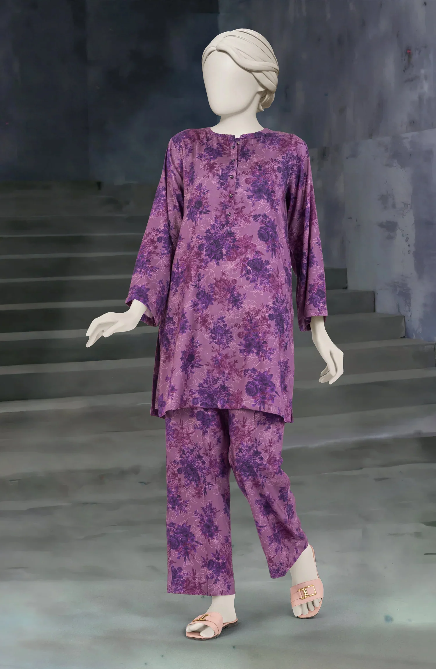 PRINTED VISCOSE STITCHED 2 PIECE