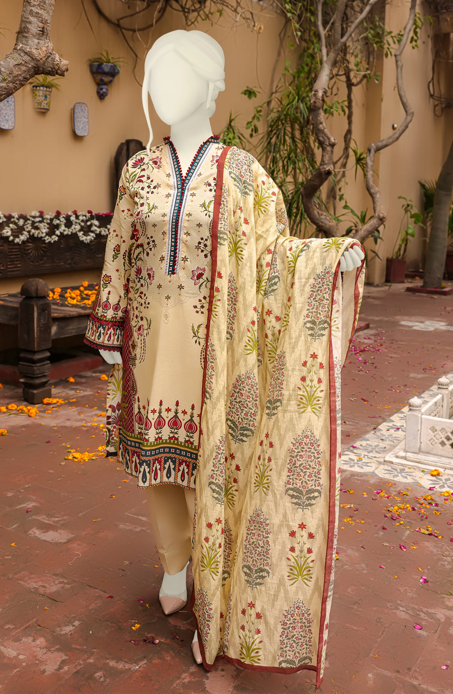 SUMMER'22 CELAL STITCHED 3PC SUIT