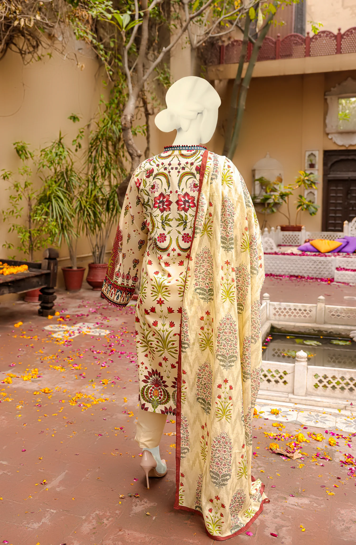 SUMMER'22 CELAL STITCHED 3PC SUIT - Image 2