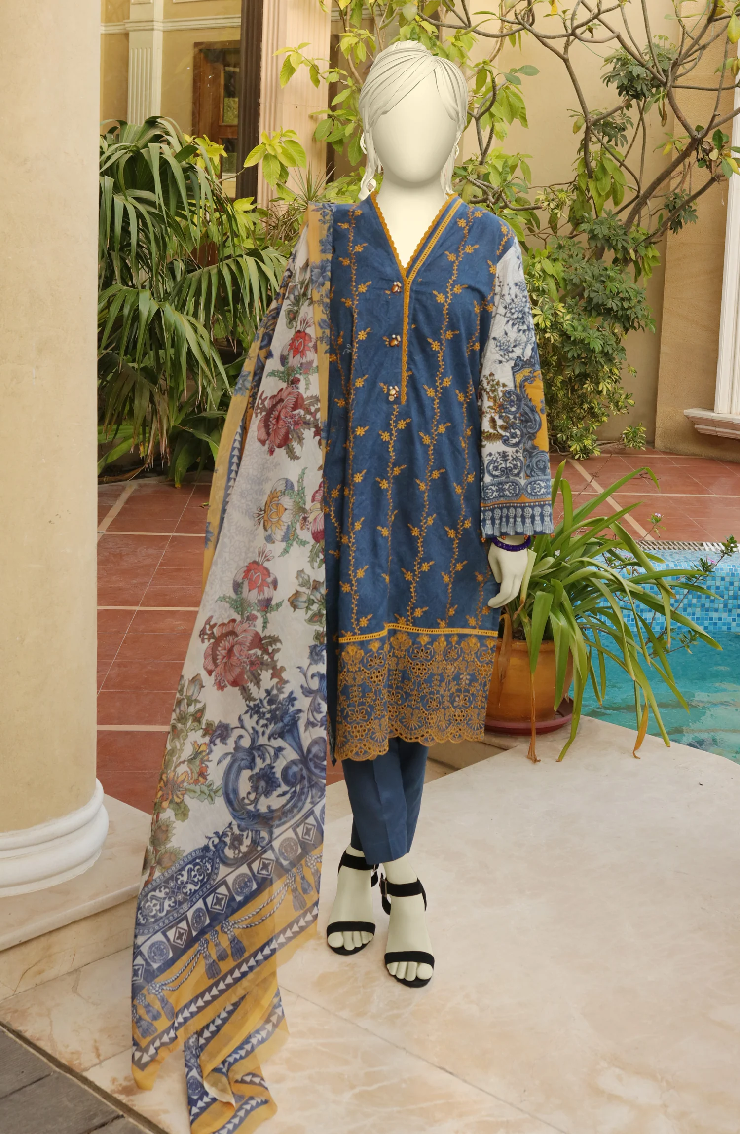 SUMMER'22 MEHERMA PRINTED 3PC UNSTITCHED